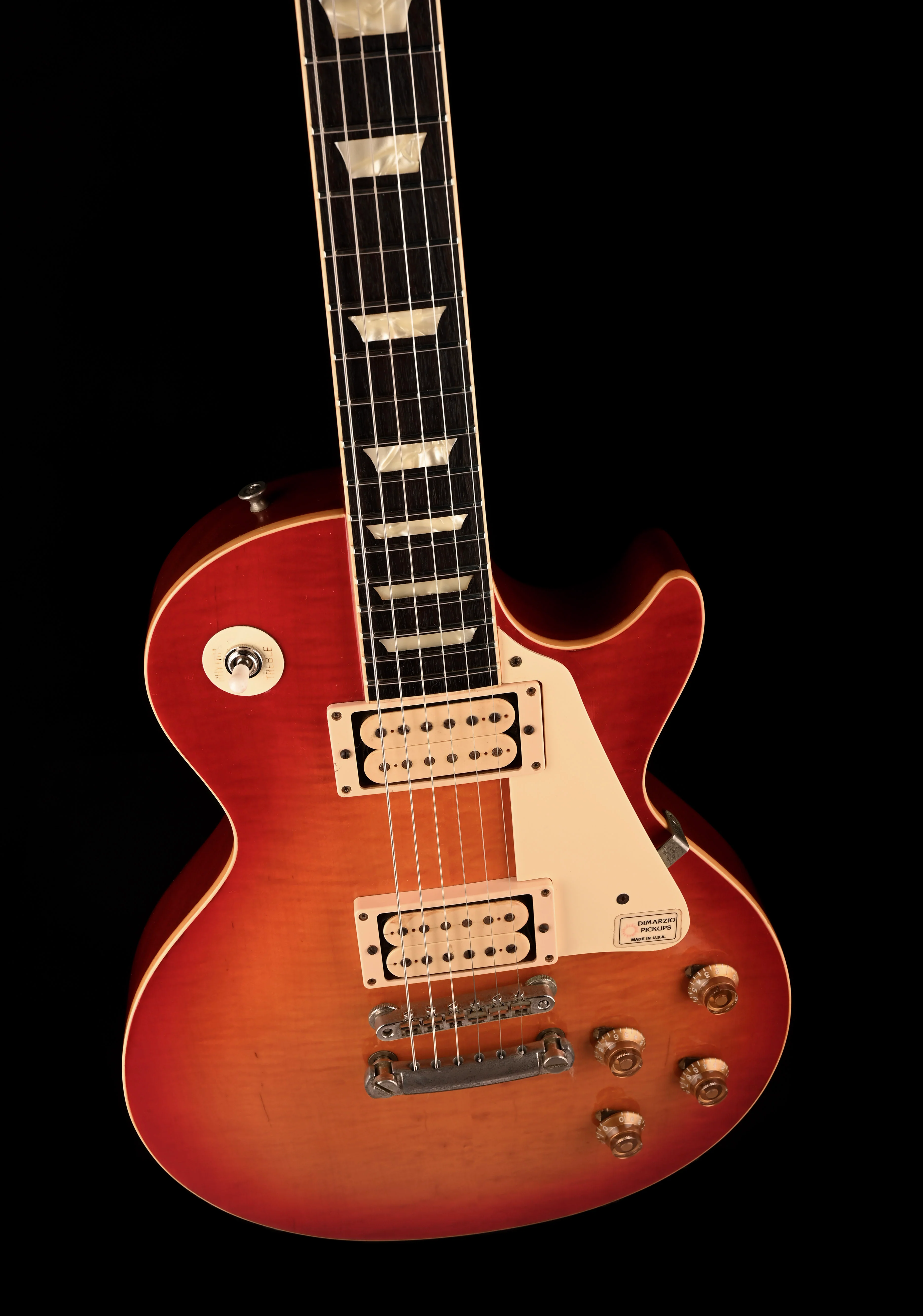 Vintage 1980 Tokai Reborn Old LP-style LS-120 Guitar Cherry Sunburst With OHSC - Image 4
