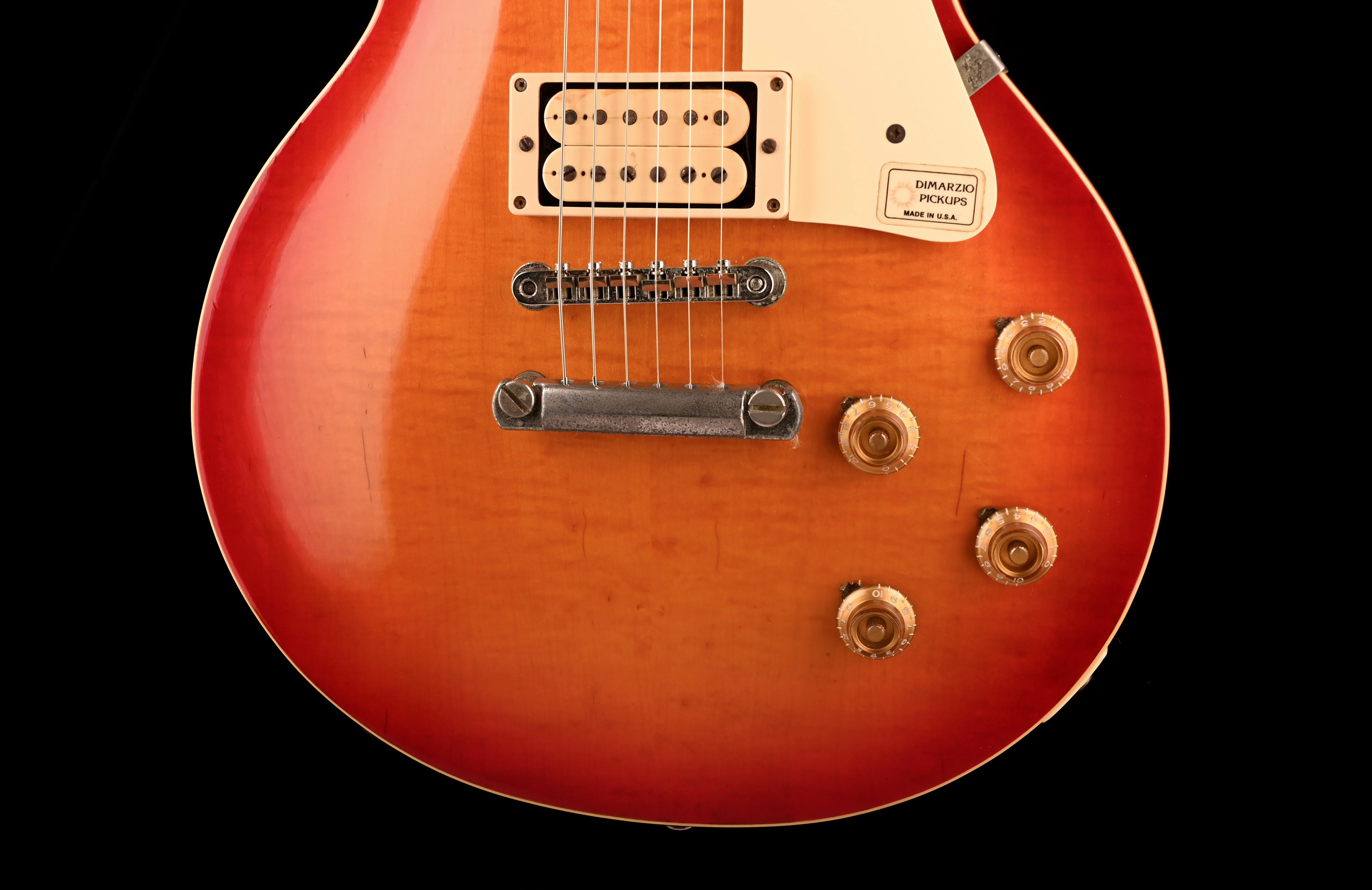 Vintage 1980 Tokai Reborn Old LP-style LS-120 Guitar Cherry Sunburst With OHSC - Image 5