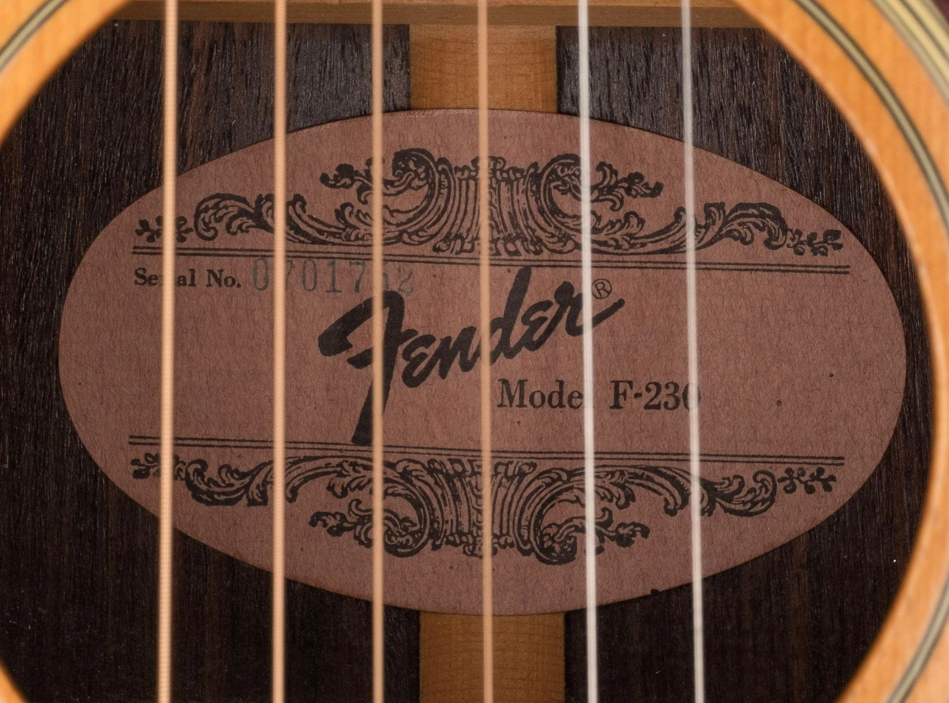 Pre-Owned 1980's Fender F-230 Natural Acoustic Guitar - Image 8