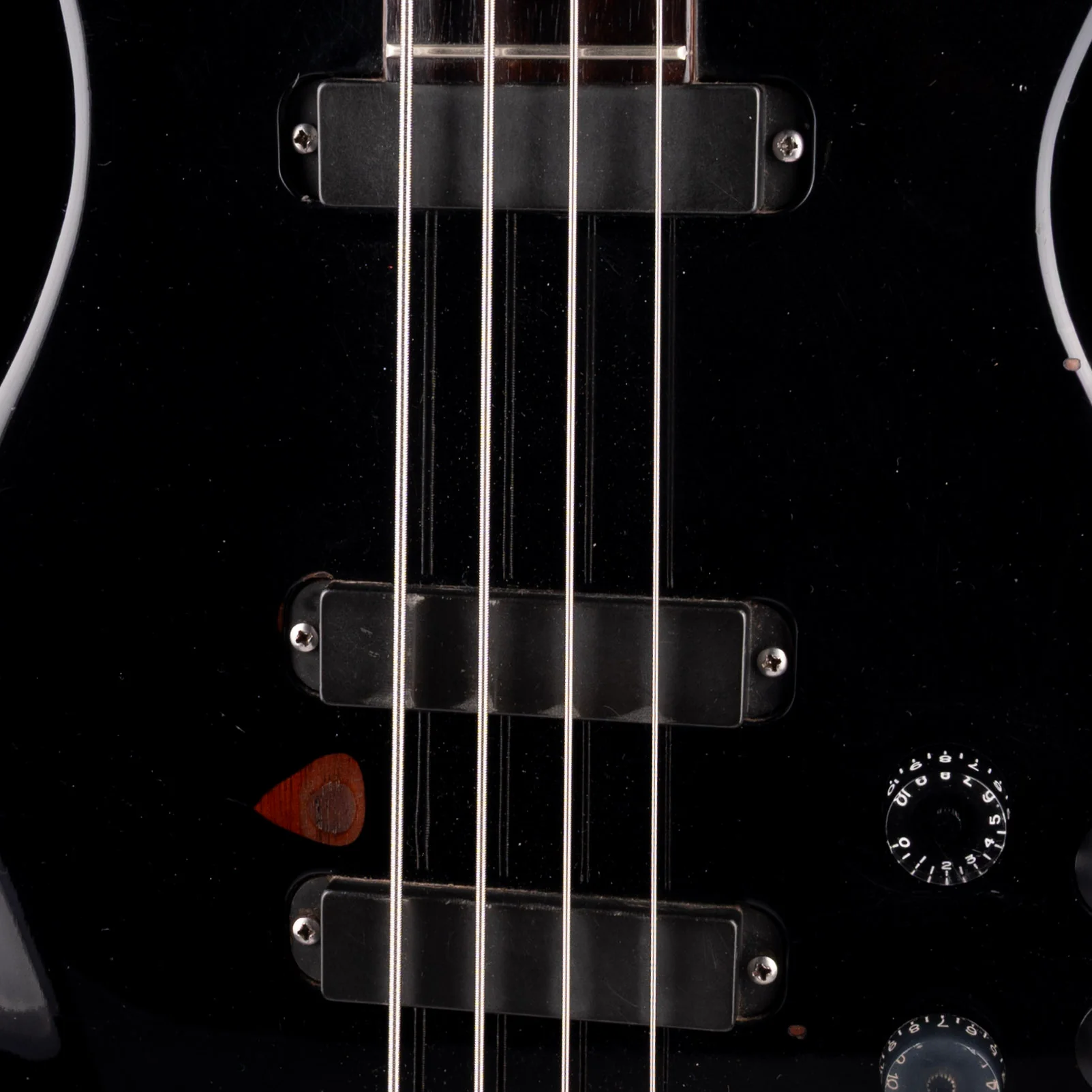 Pre-Owned 1986 PRS Paul Reed Smith Standard Bass-4 Black With Case - Image 4