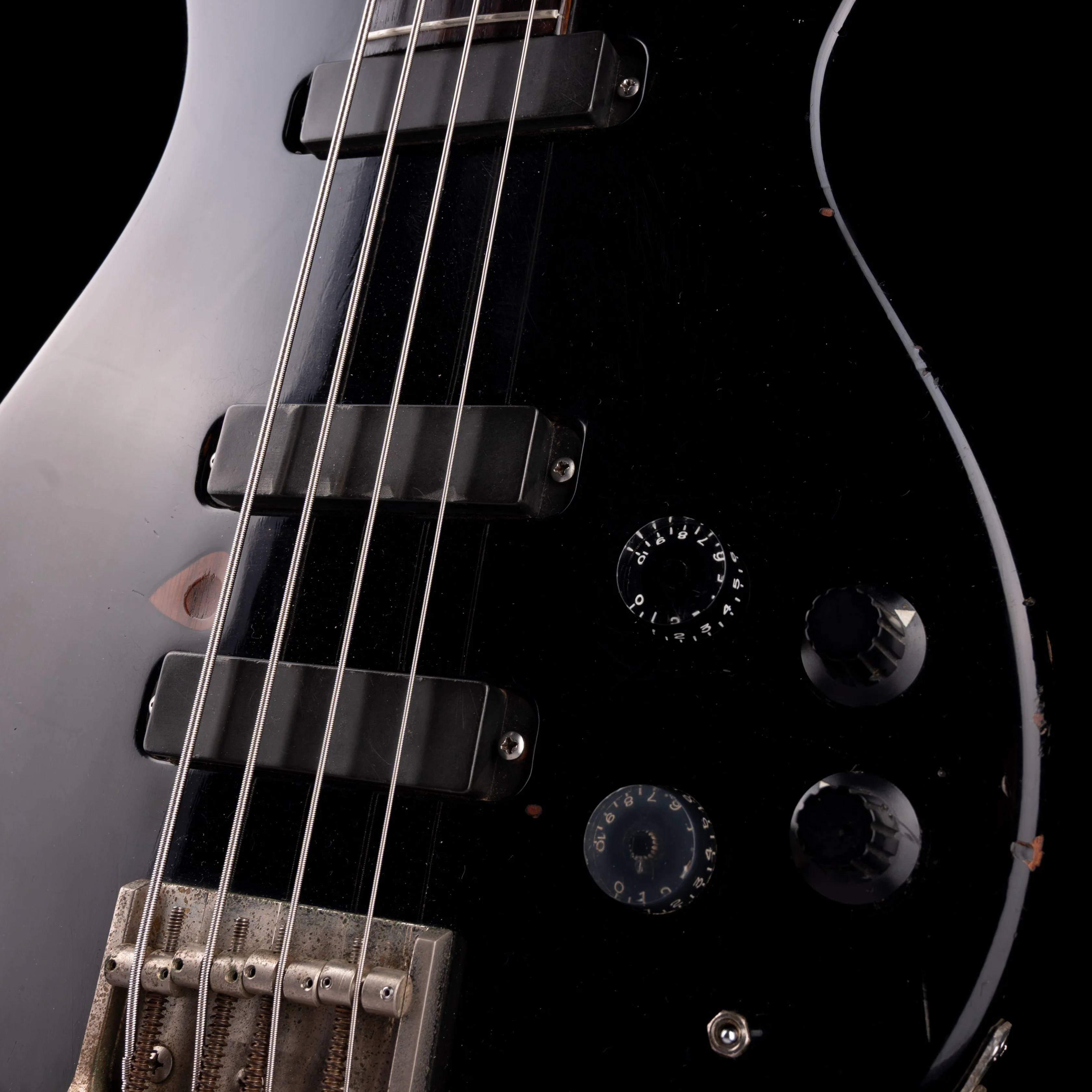 Pre-Owned 1986 PRS Paul Reed Smith Standard Bass-4 Black With Case - Image 6