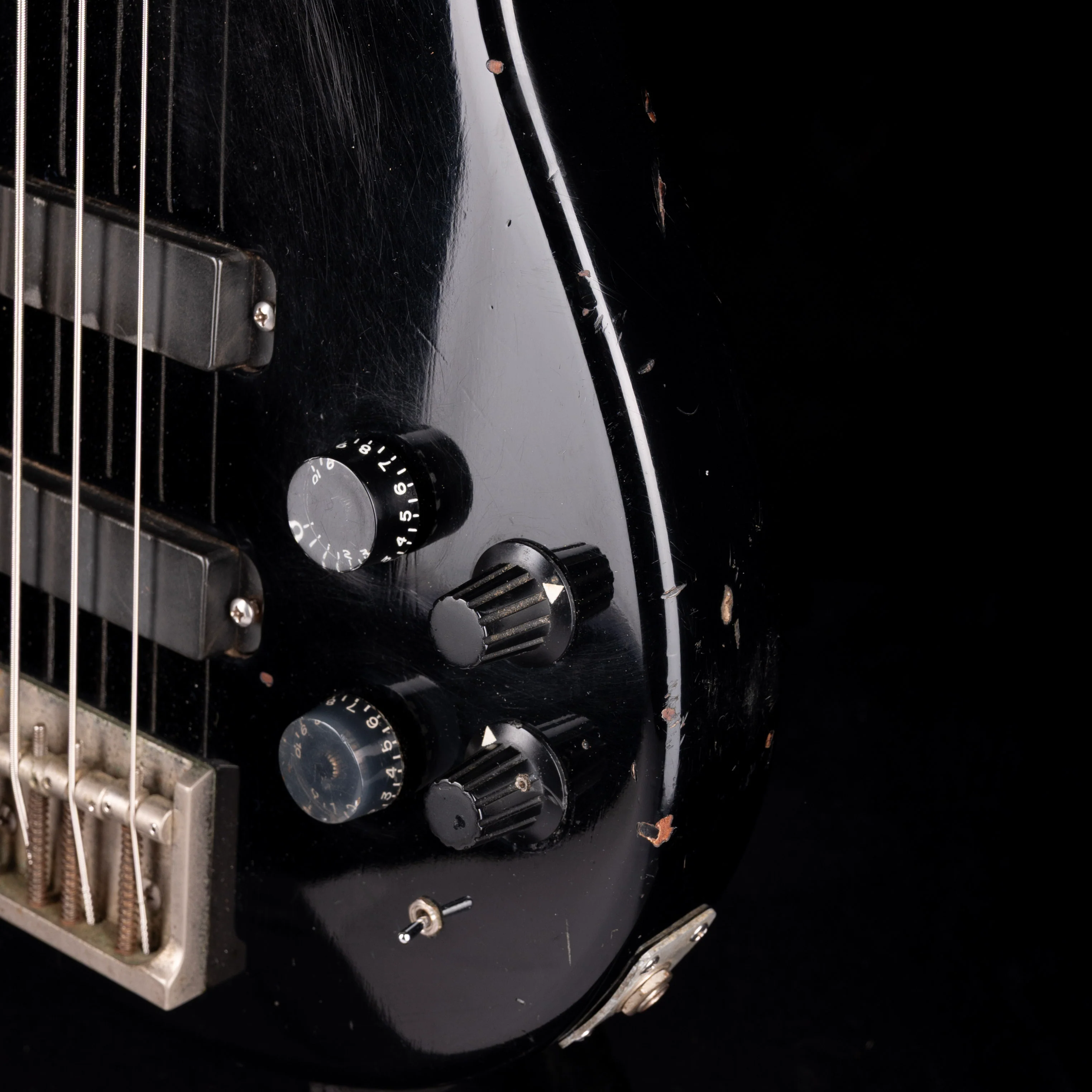 Pre-Owned 1986 PRS Paul Reed Smith Standard Bass-4 Black With Case - Image 8