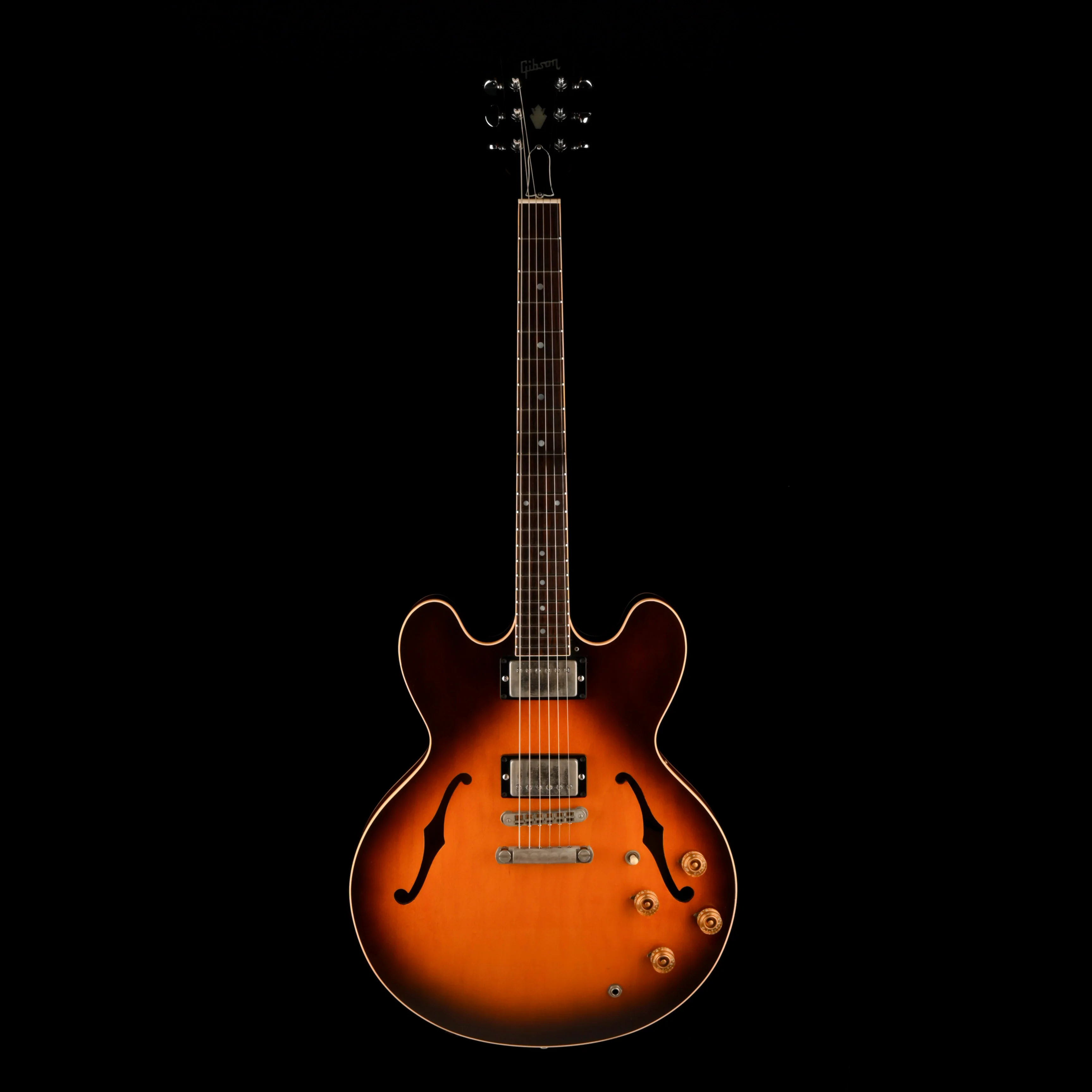 Pre Owned 1988 Gibson ES-335 Sunburst Electric Guitar With OHSC - Image 2