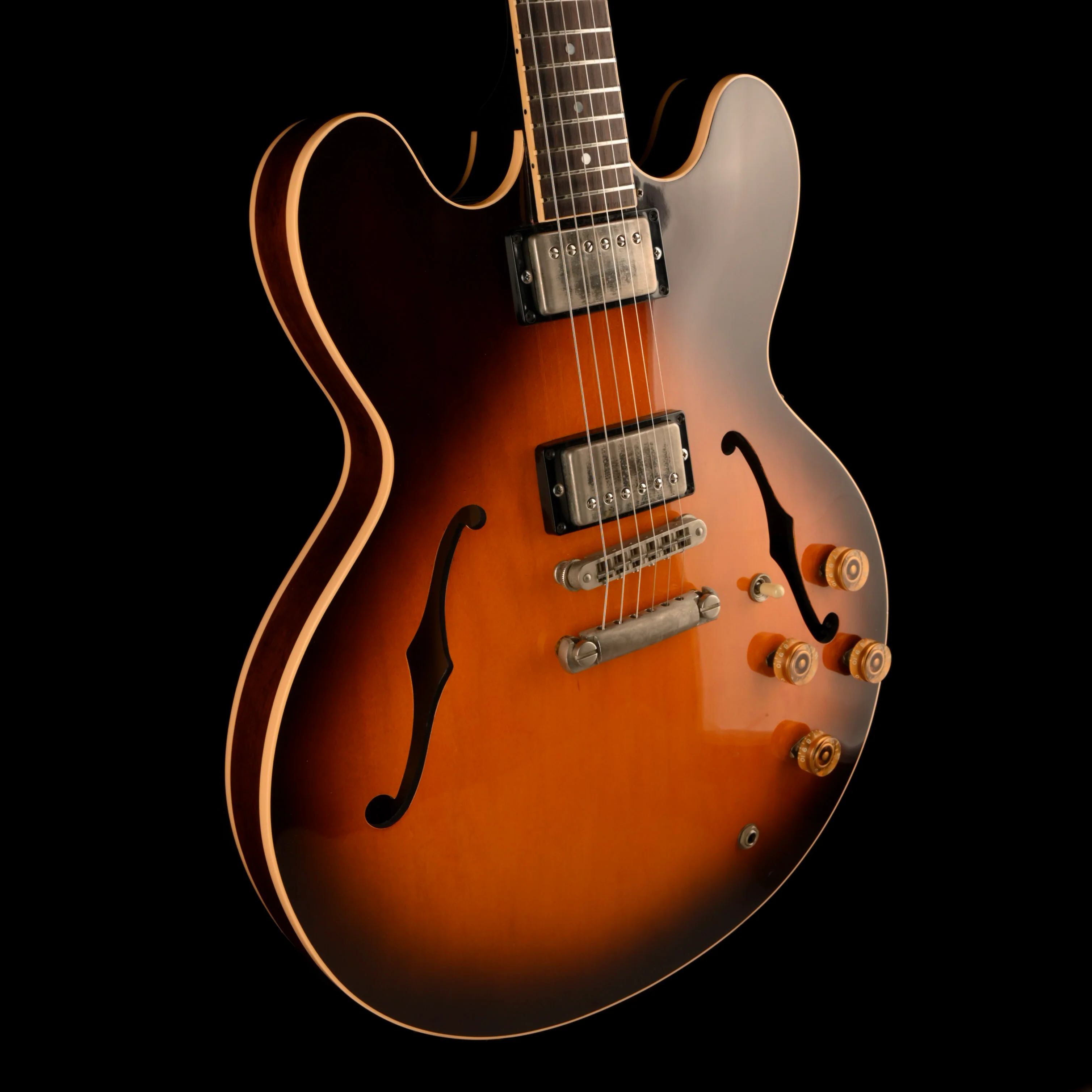 Pre Owned 1988 Gibson ES-335 Sunburst Electric Guitar With OHSC - Image 6