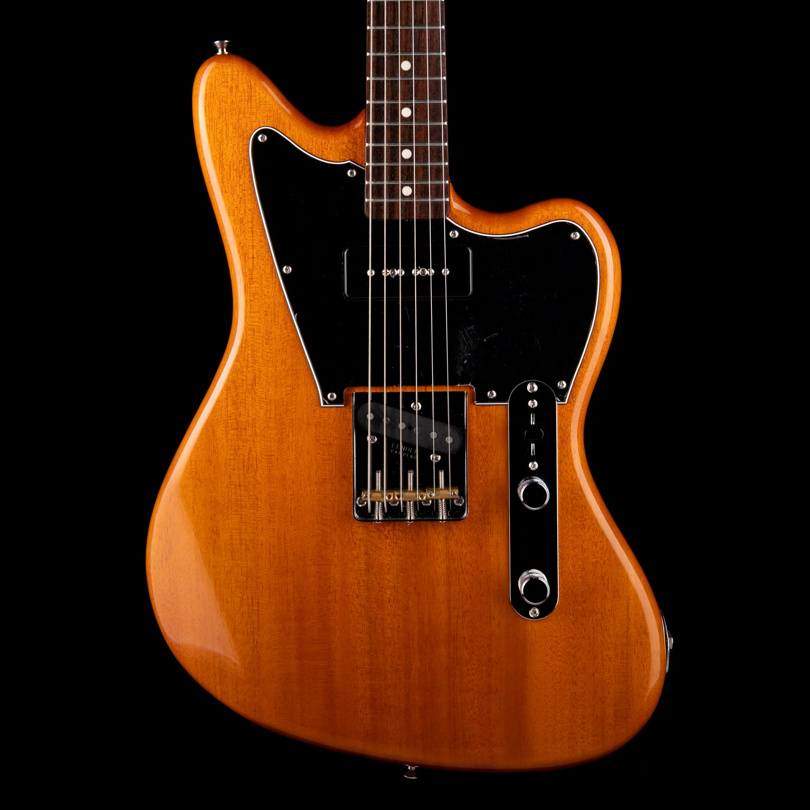 Pre Owned 2018 Fender Limited Edition Mahogany Offset Telecaster P90 Natural With Gig Bag