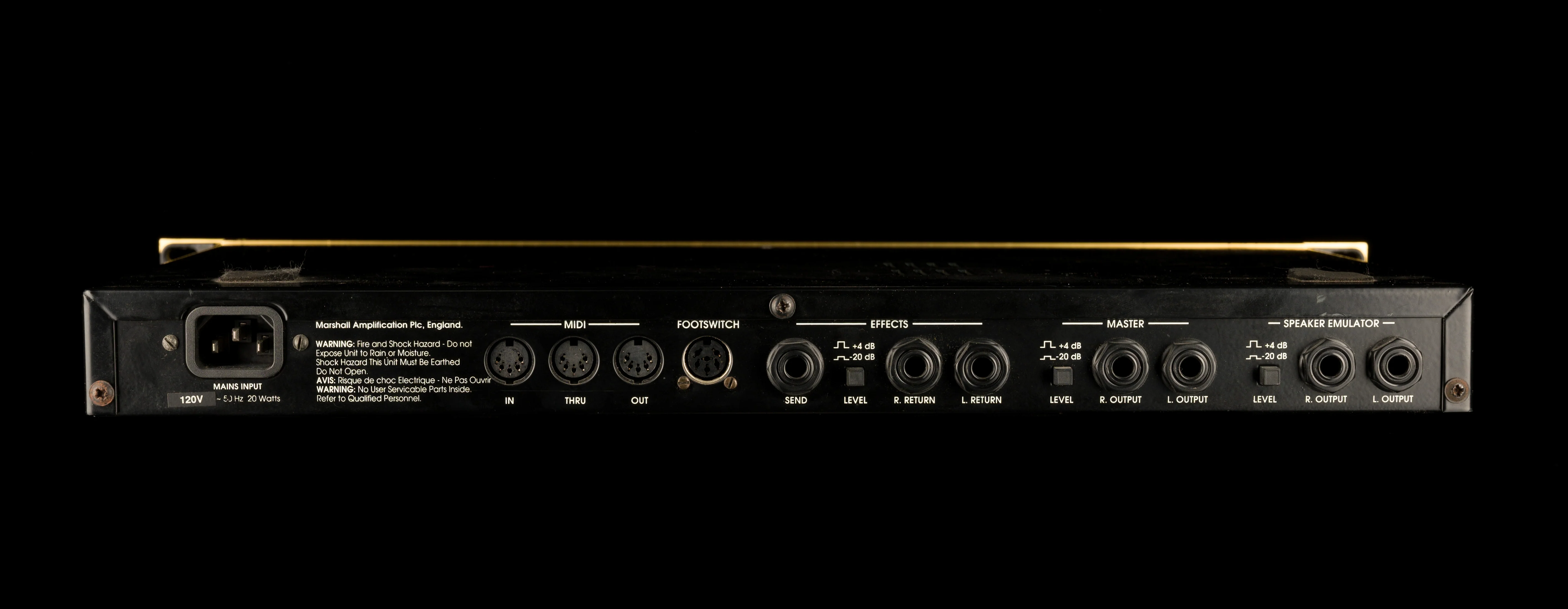 Pre Owned 1990's Marshall JMP-1 Valve MIDI Preamp Rack Mount Unit - Image 5
