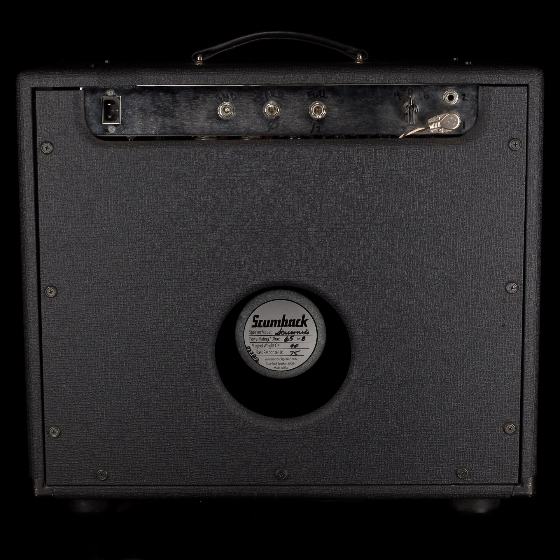Pre Owned 1990s Overbuilt Custom 112 Guitar Amp Combo With Tremolo Footswitch - Image 9