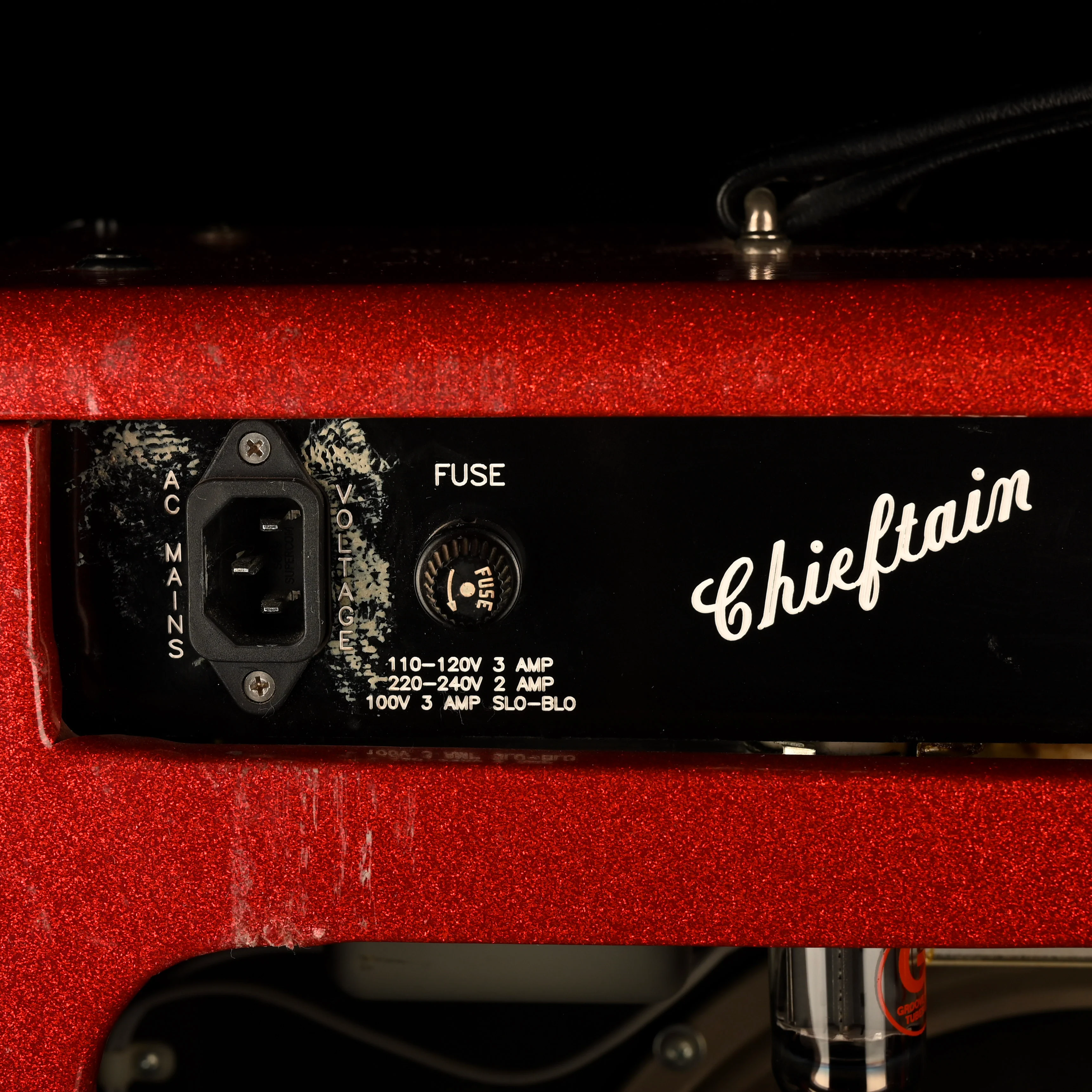 Pre Owned 1991-1998 Matchless Mark Sampson-era Chieftain 1x12" Guitar Amp Combo Red Sparkle - Image 10