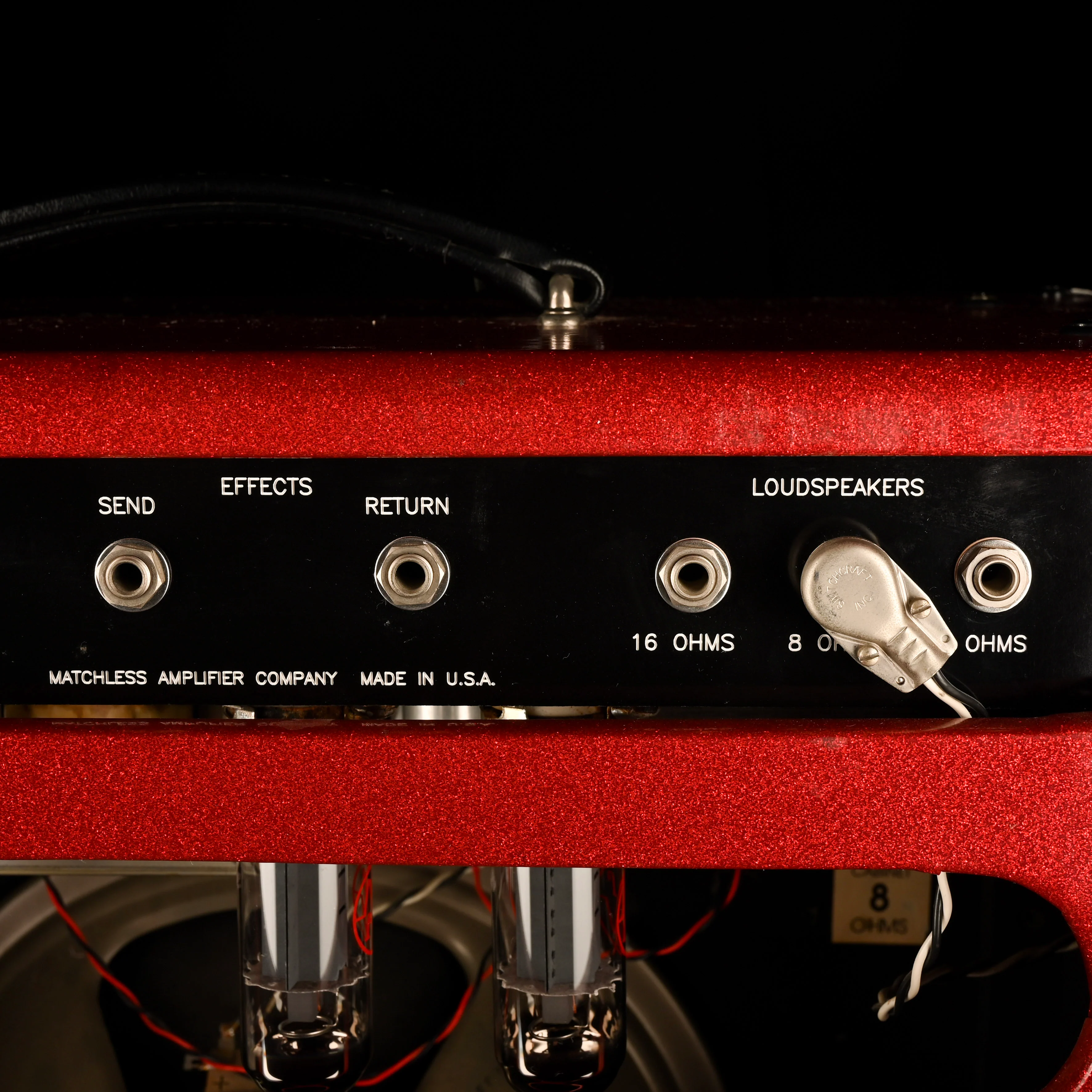 Pre Owned 1991-1998 Matchless Mark Sampson-era Chieftain 1x12" Guitar Amp Combo Red Sparkle - Image 11