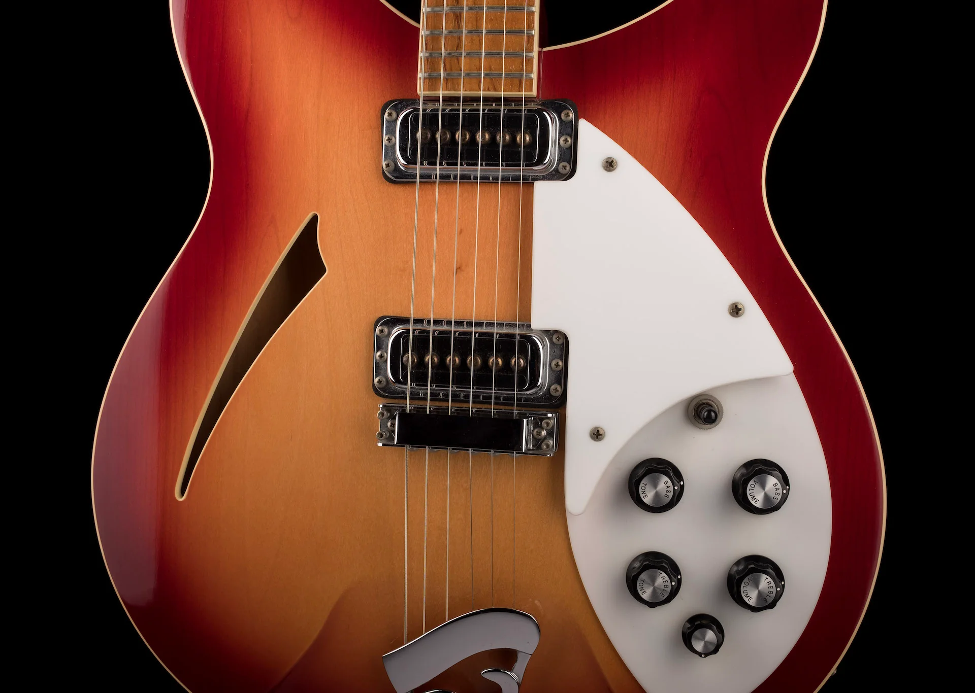 Pre Owned 1995 Rickenbacker 360 WB 6 String Guitar Fireglo With Case - Image 6