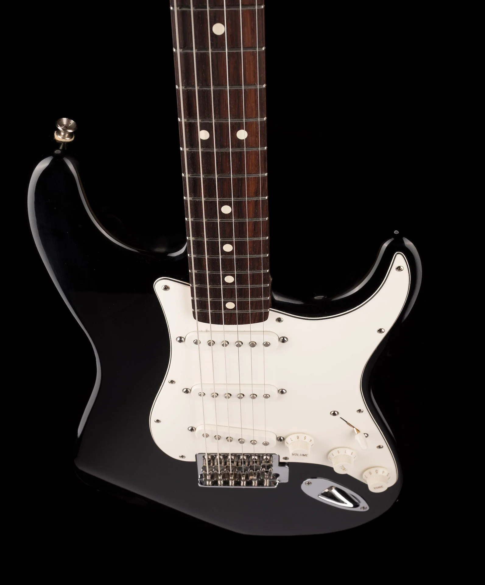 Pre Owned 1996 Fender MIM Roland Stratocaster Sunburst Modded Guitar With Gig Bag - Image 4