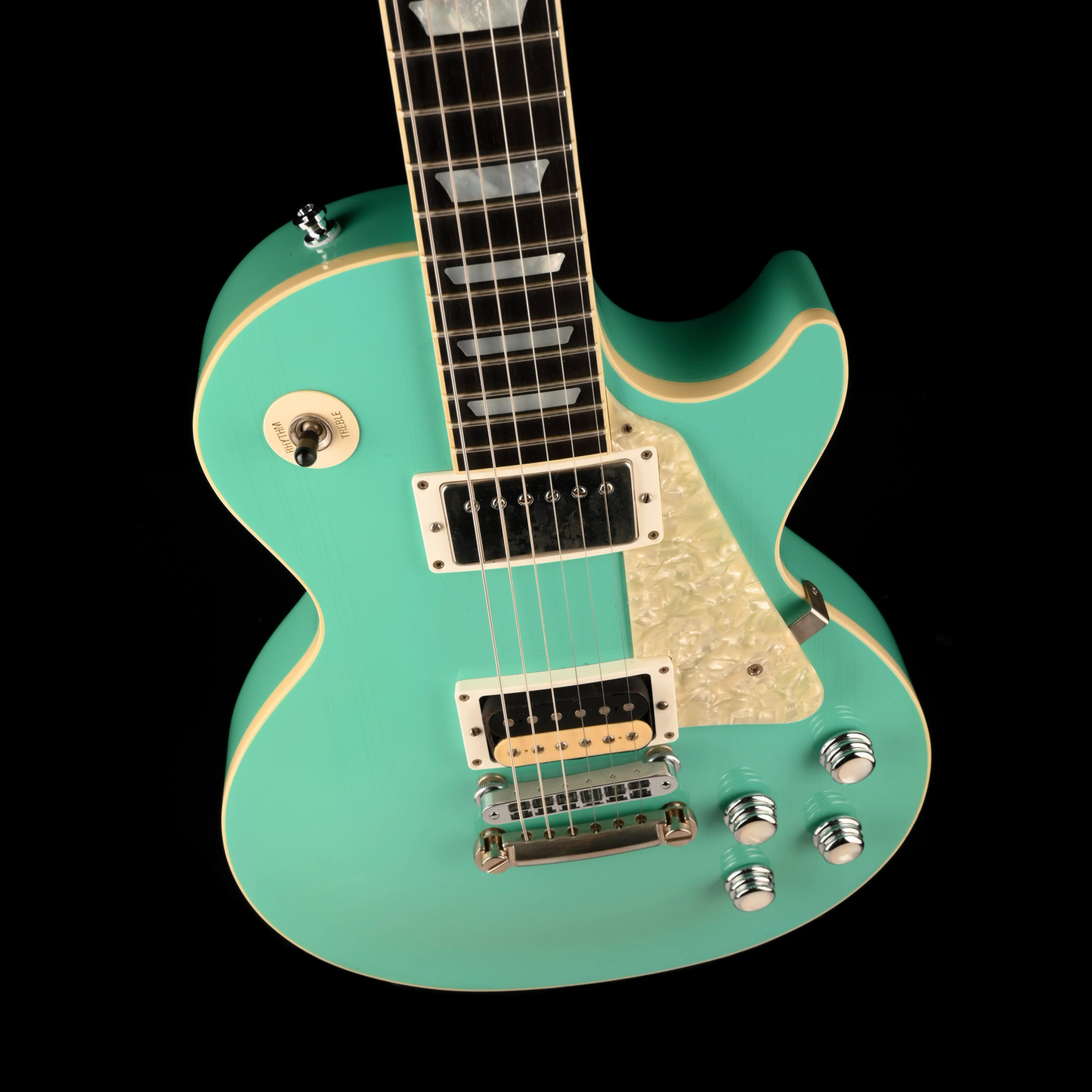 Pre Owned 1997 Gibson Custom Shop Les Paul Catalina Cascade Green With OHSC - Image 3
