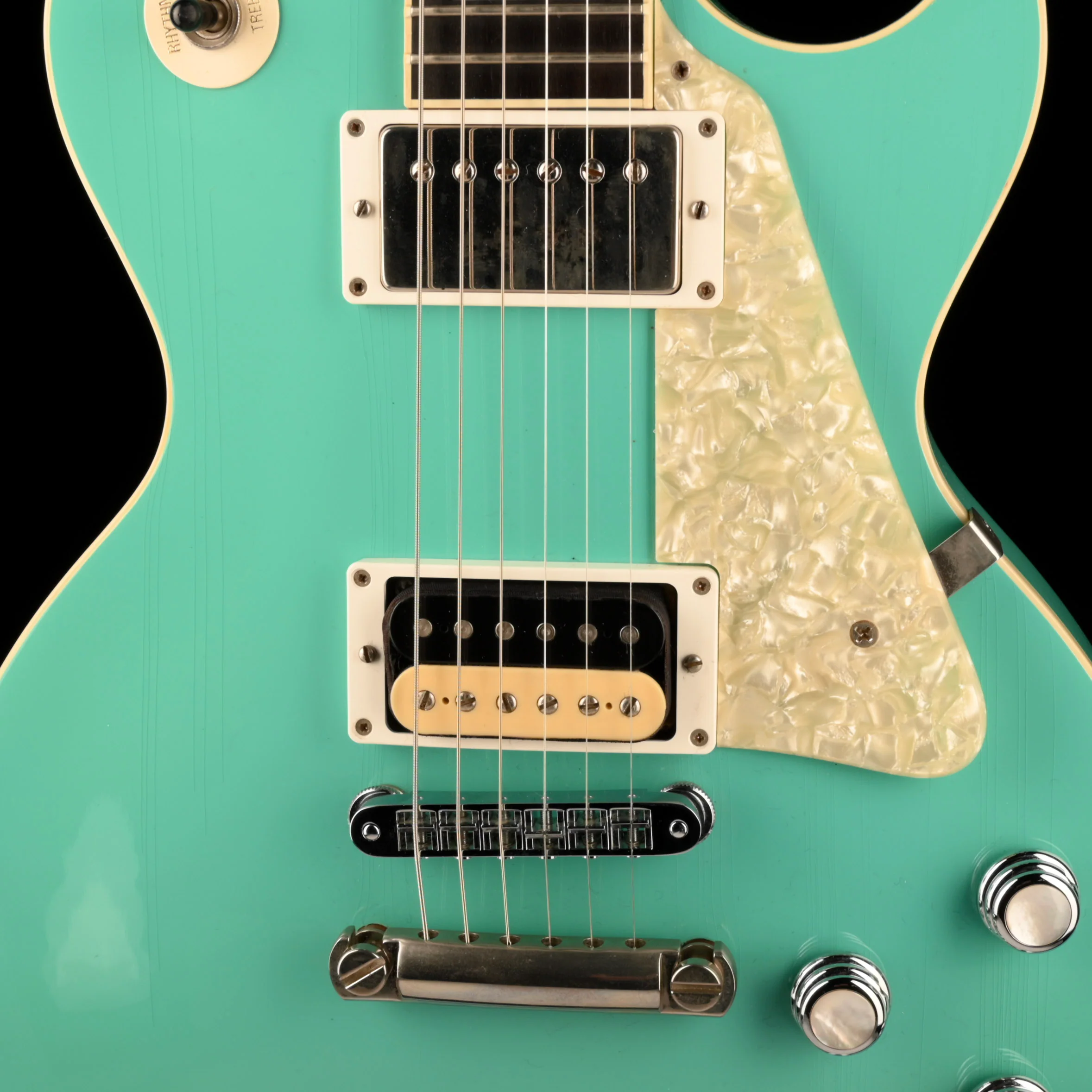 Pre Owned 1997 Gibson Custom Shop Les Paul Catalina Cascade Green With OHSC - Image 4