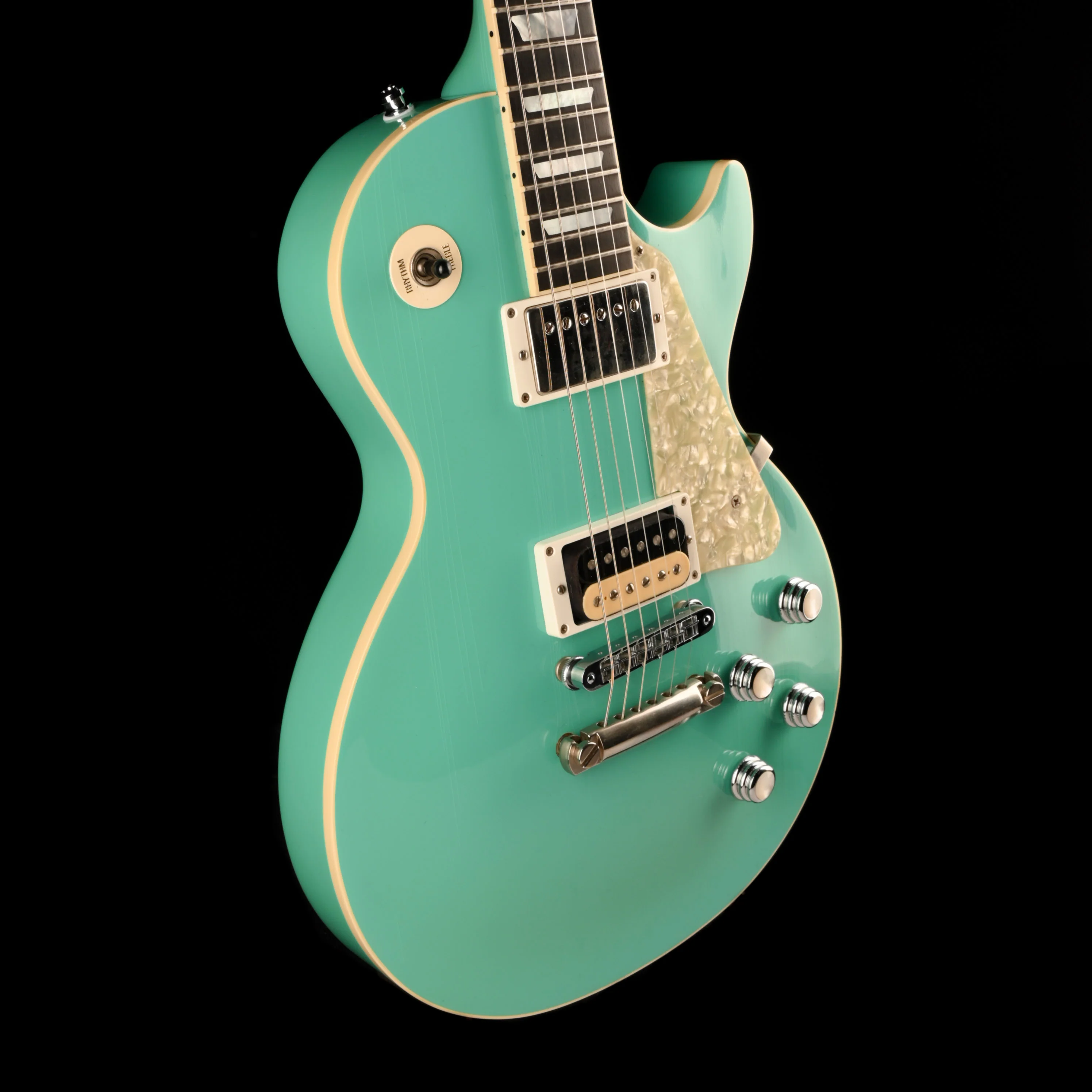 Pre Owned 1997 Gibson Custom Shop Les Paul Catalina Cascade Green With OHSC - Image 6