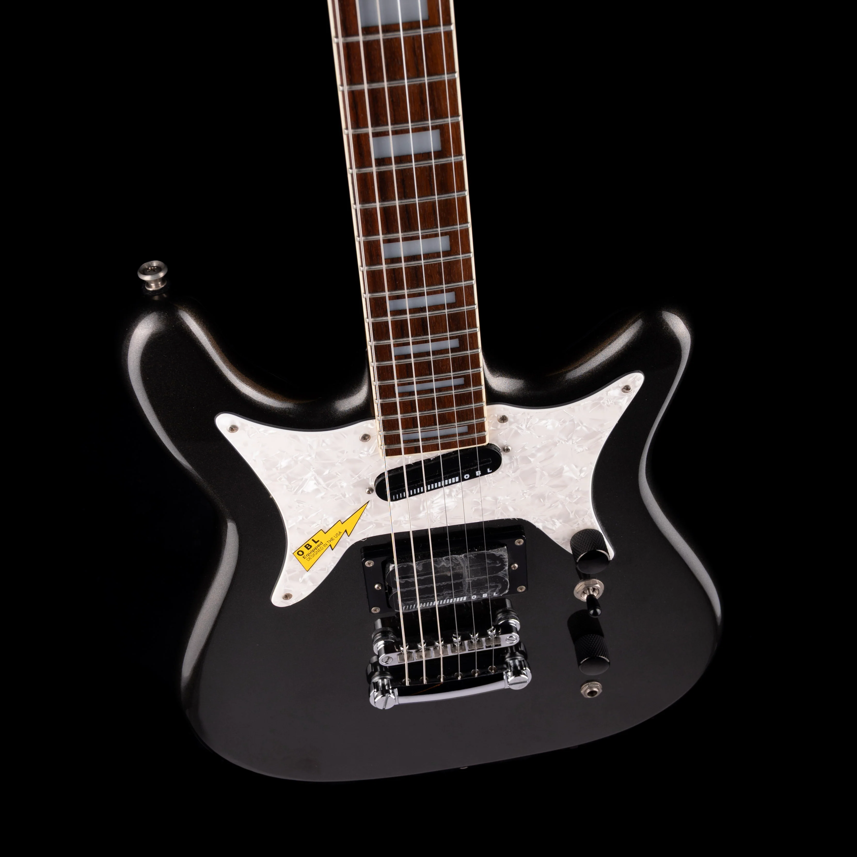 Pre Owned 1998 Epiphone Coronet Charcoal Gray With Gig Bag - Image 3