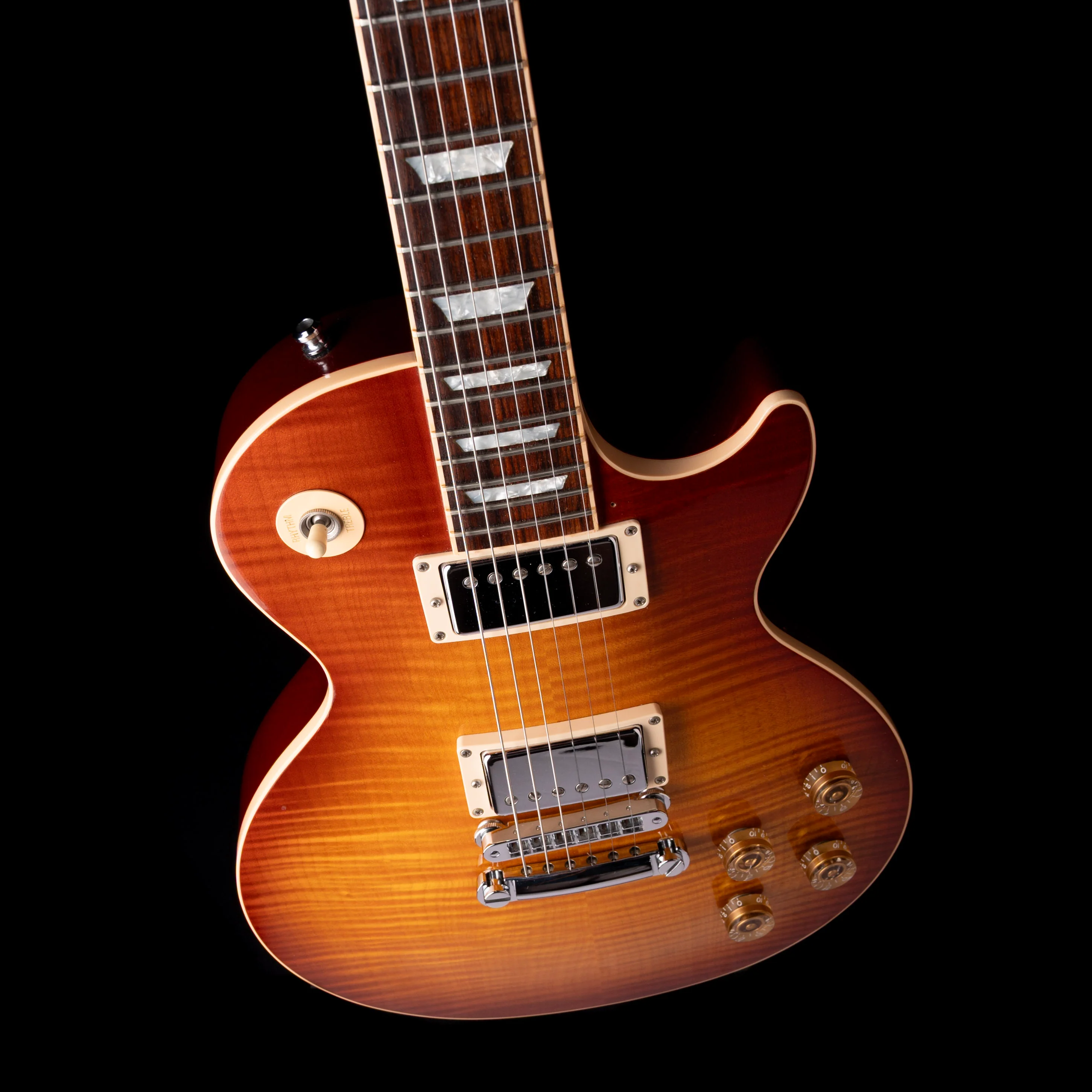 Pre Owned 2001 Gibson Les Paul Standard Plus Light Burst With OHSC - Image 3