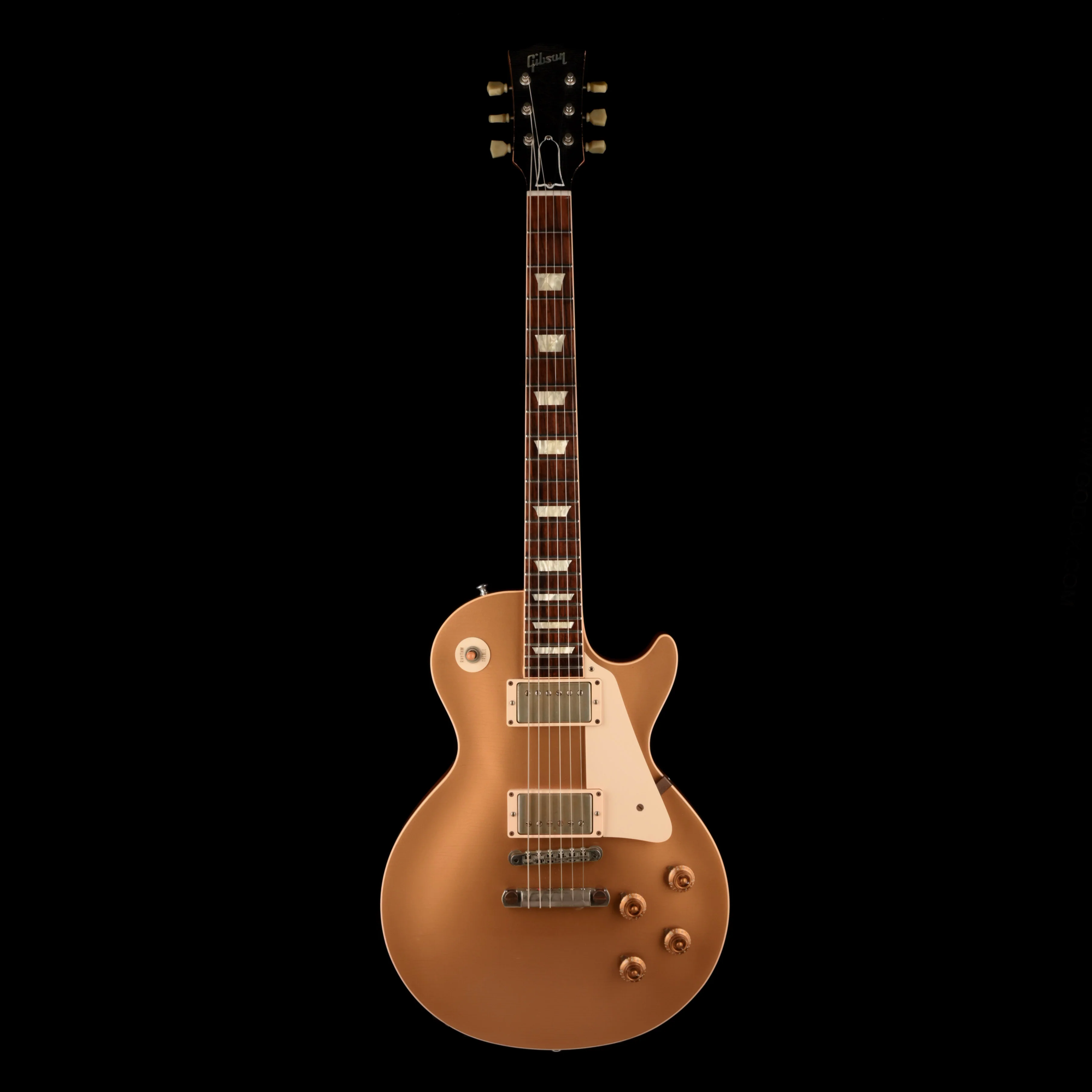 Pre Owned 2012 Gibson Custom Shop ‘57 Les Paul Reissue Aged Gold Top With OHSC - Image 2