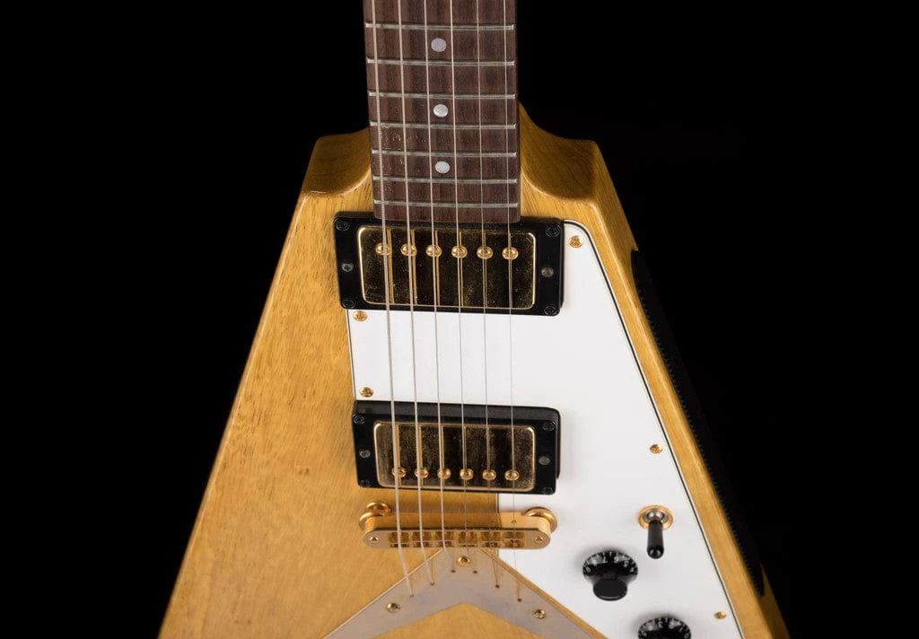 Pre-Owned 2003 Hamer Vector Korina "Flying V" Natural with OHSC - Image 3