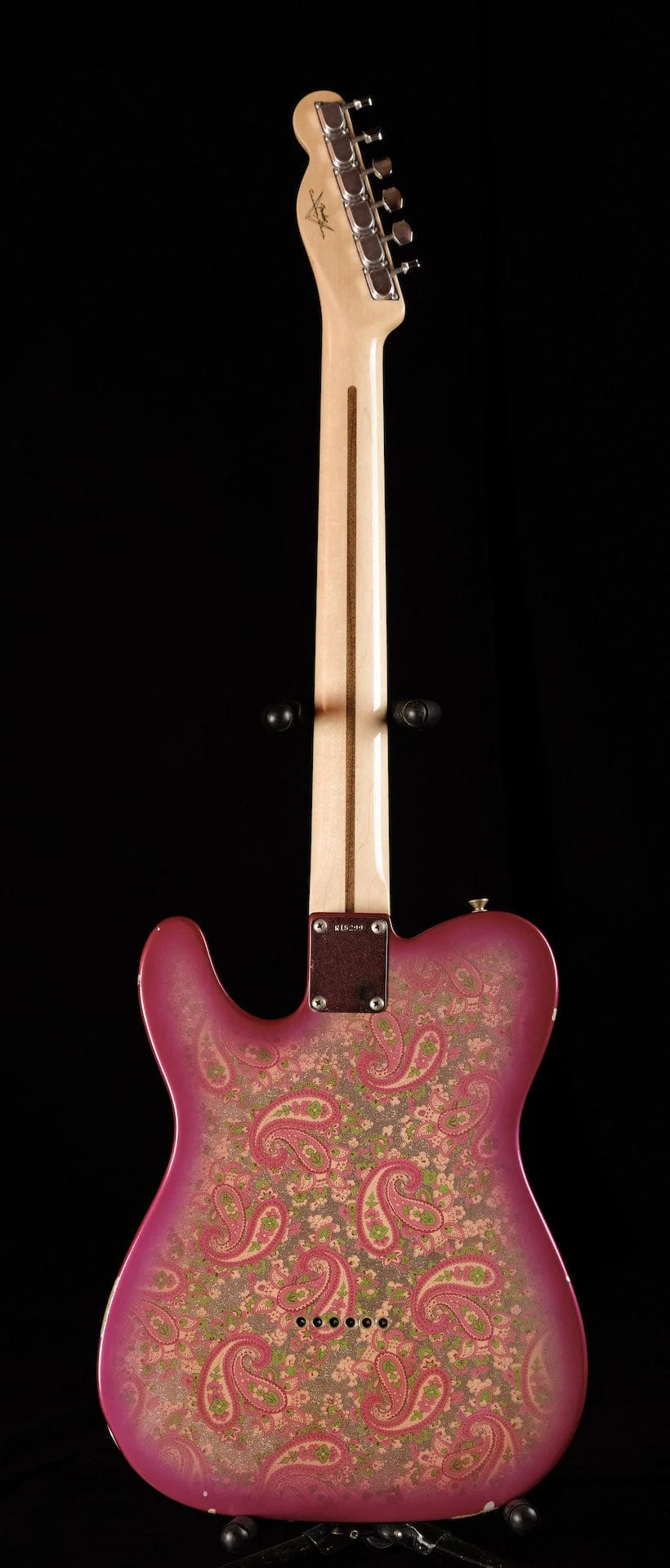 Pre-Owned 2004 Fender Custom Shop Relic '69 Pink Paisley Telecaster With OHSC - Image 9