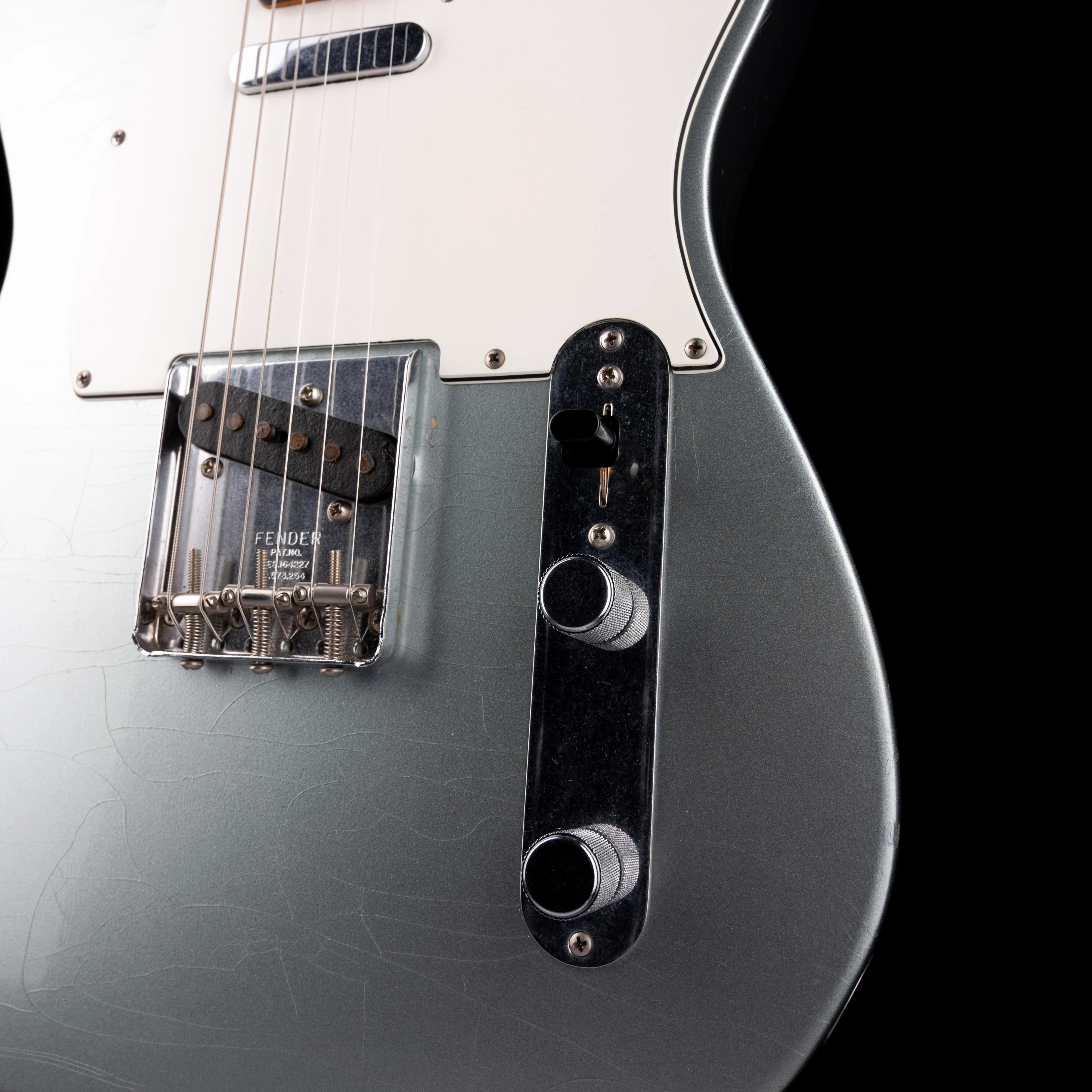 Pre Owned 2004 Fender Limited Edition Closet Classic Telecaster Firemist Silver Metallic With OHSC - Image 5