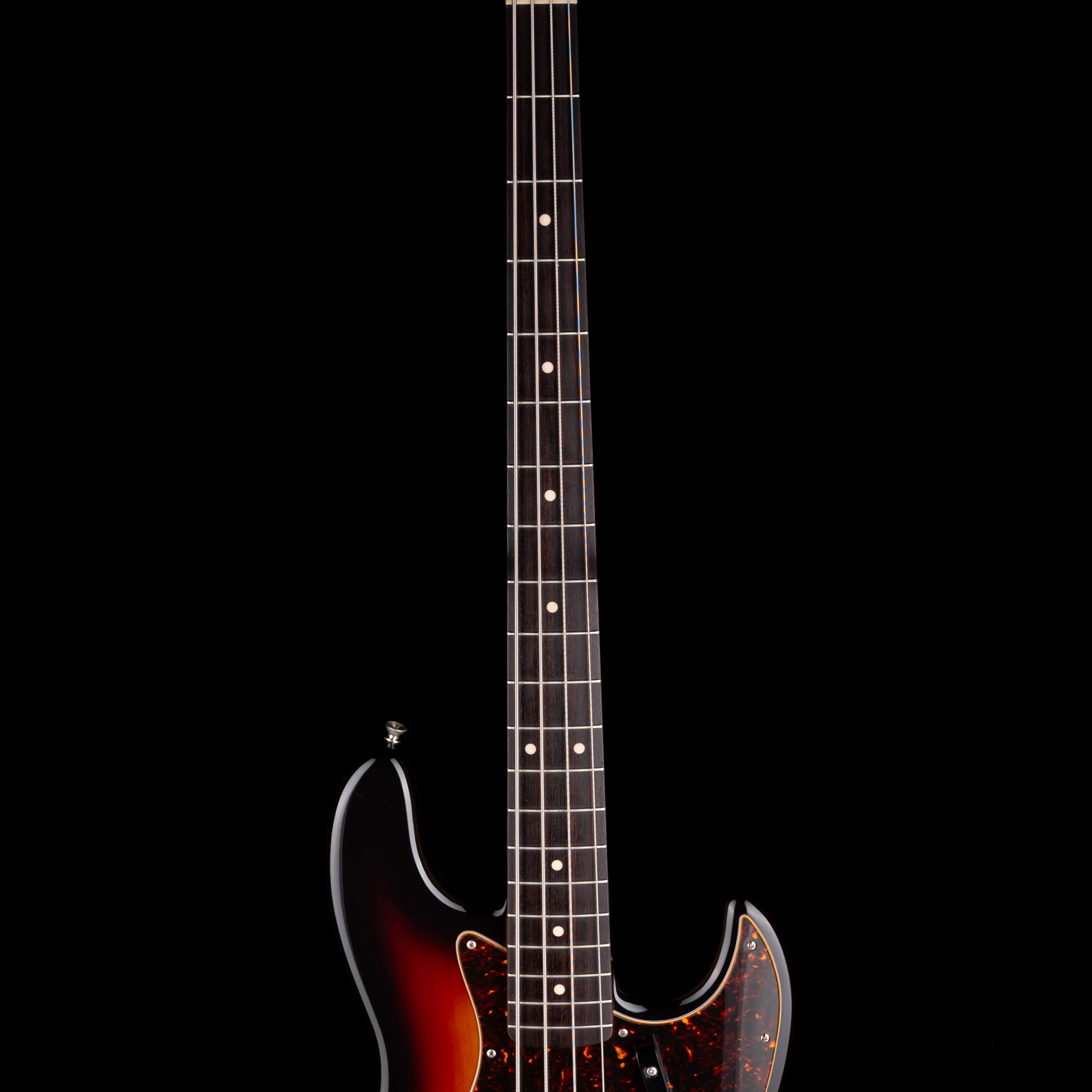 Pre Owned 2004 Fender Made in Japan 1962 Reissue Jazz Bass 3-Tone Sunburst With Case - Image 7