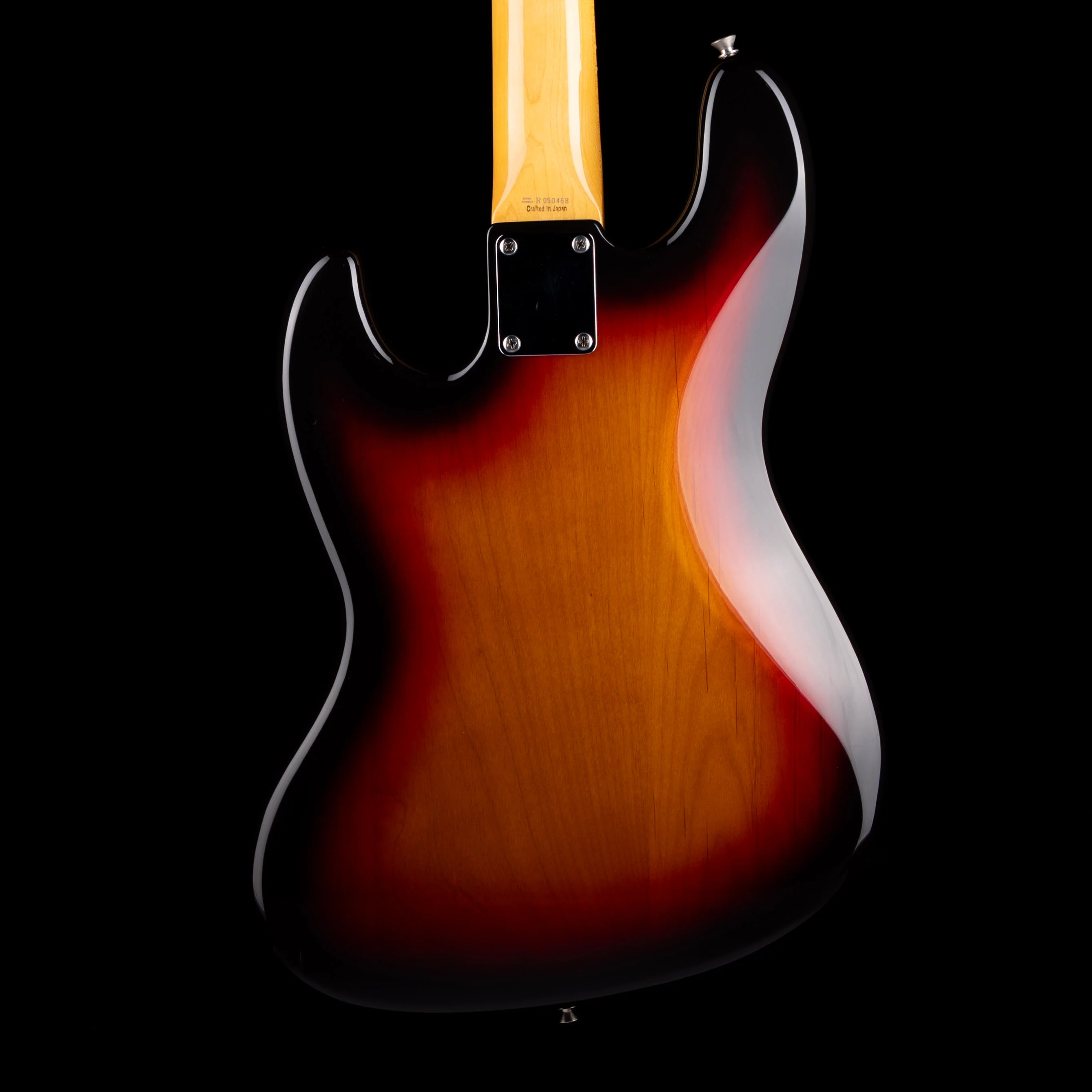 Pre Owned 2004 Fender Made in Japan 1962 Reissue Jazz Bass 3-Tone Sunburst With Case - Image 9