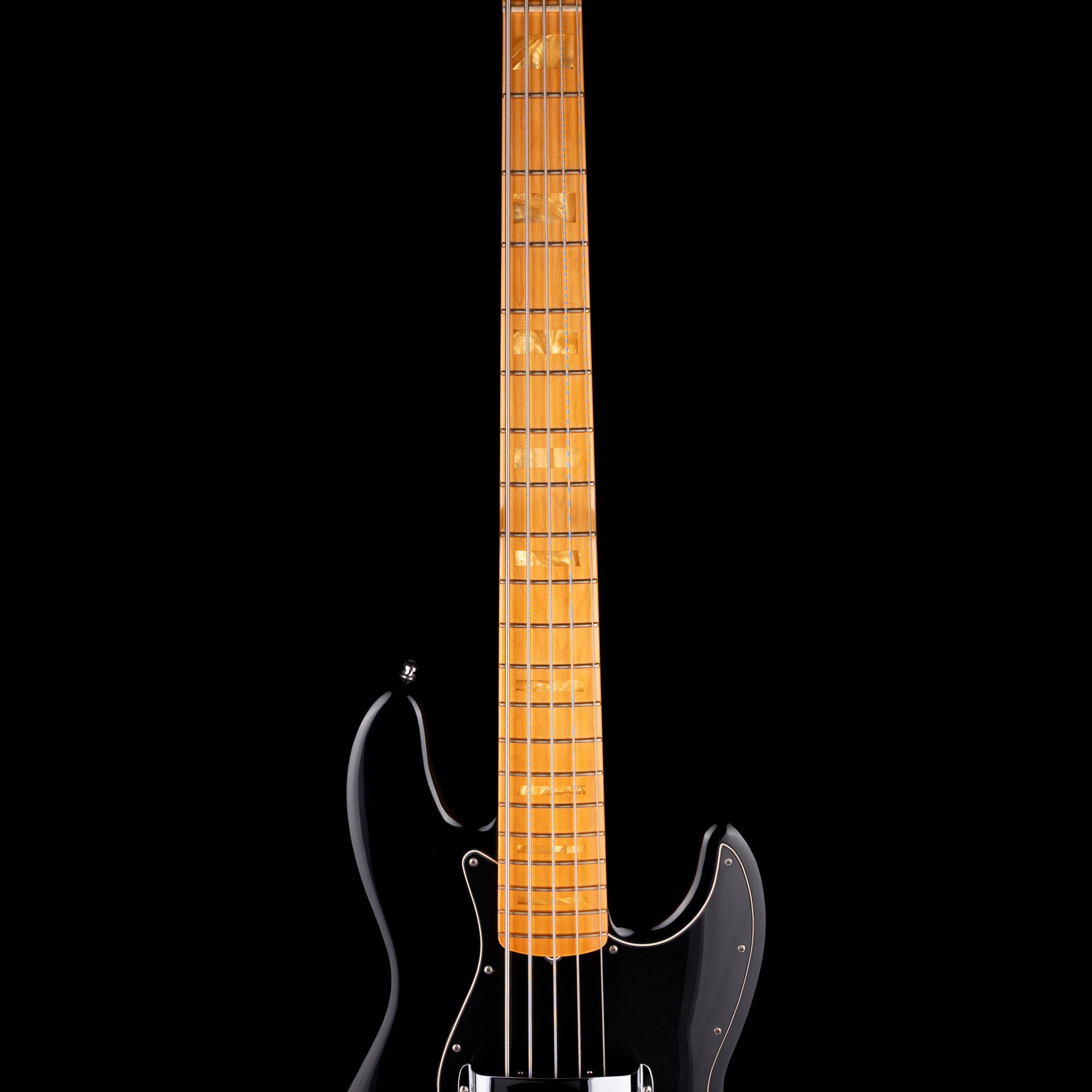 Pre Owned 2005 Fender Marcus Miller Jazz Bass V Black With OHSC - Image 7