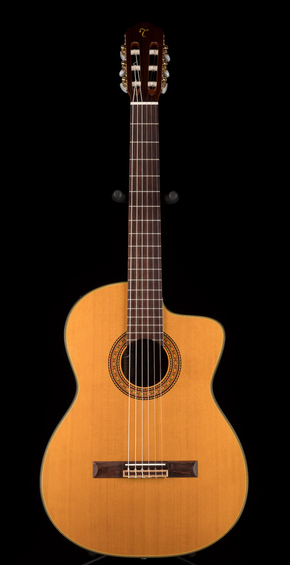 Pre Owned 2005 Takamine EC132SC Nylon Acoustic Guitar With HSC - Image 2