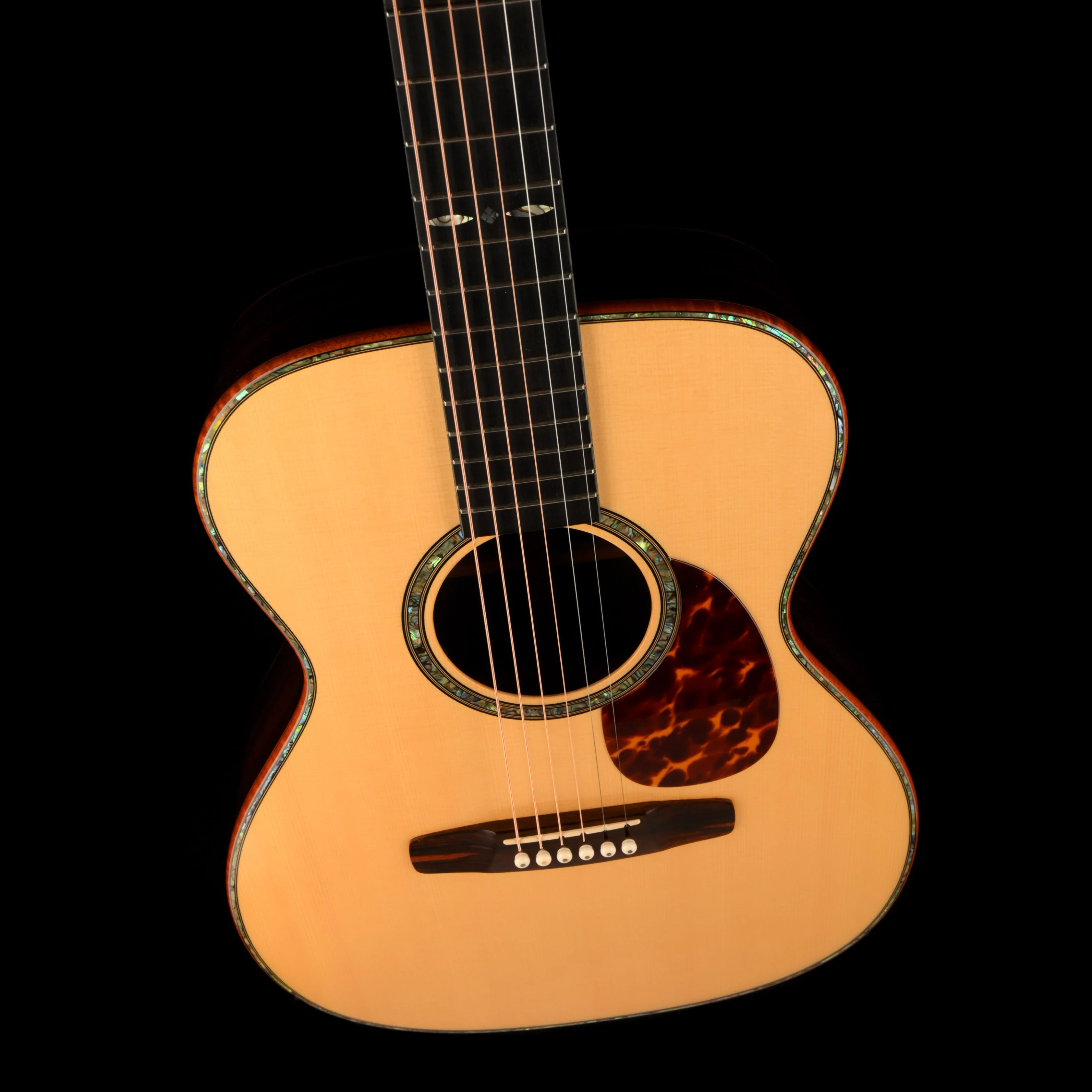 Pre Owned 2007 Don Musser OM Natural Acoustic Guitar With Case - Colin Hay Gear - Image 4