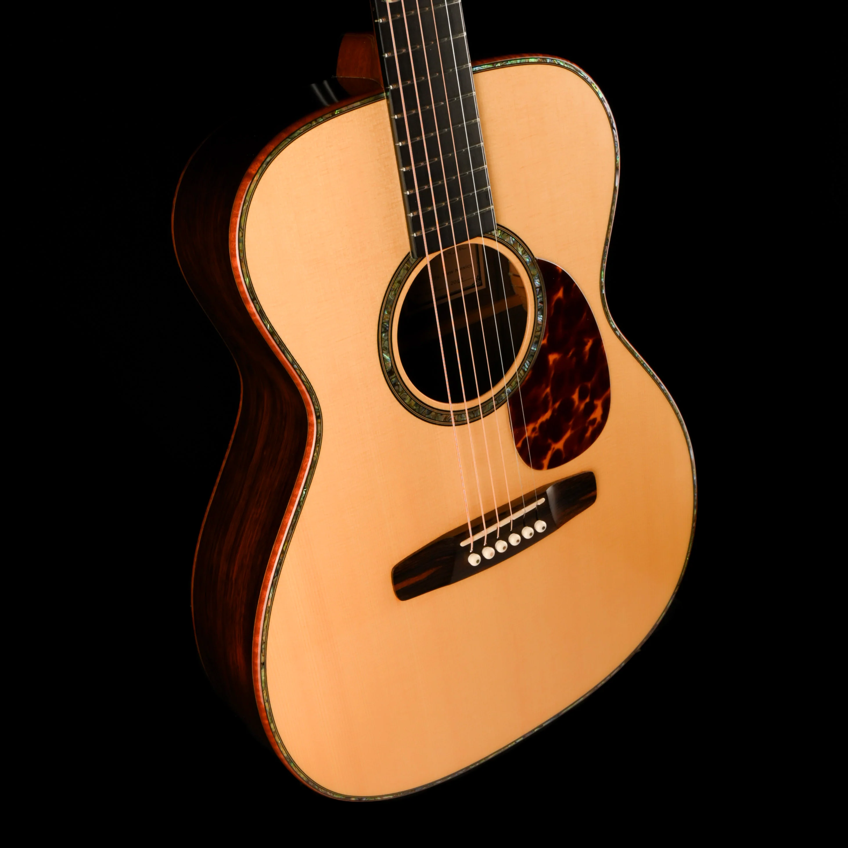 Pre Owned 2007 Don Musser OM Natural Acoustic Guitar With Case - Colin Hay Gear - Image 6