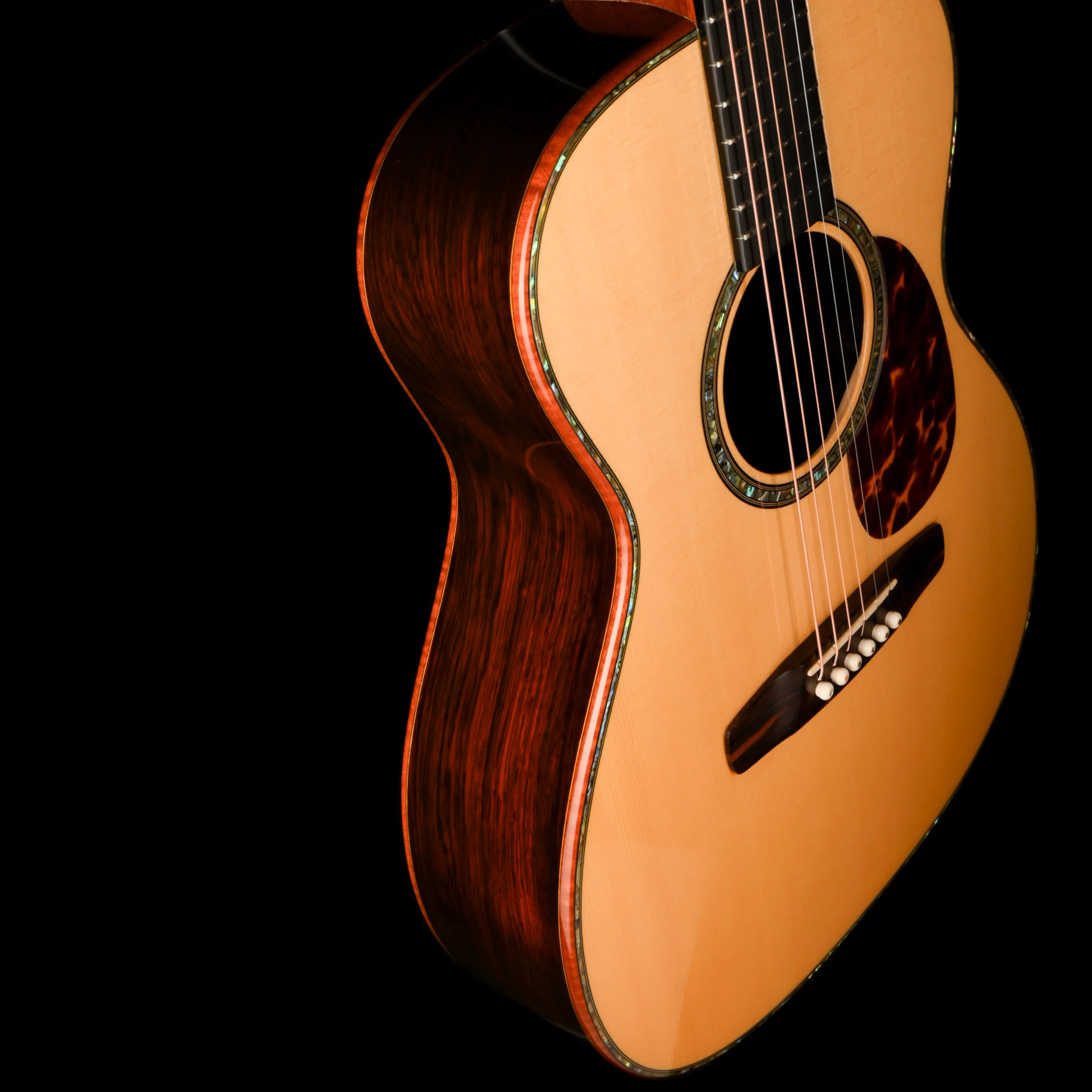 Pre Owned 2007 Don Musser OM Natural Acoustic Guitar With Case - Colin Hay Gear - Image 7