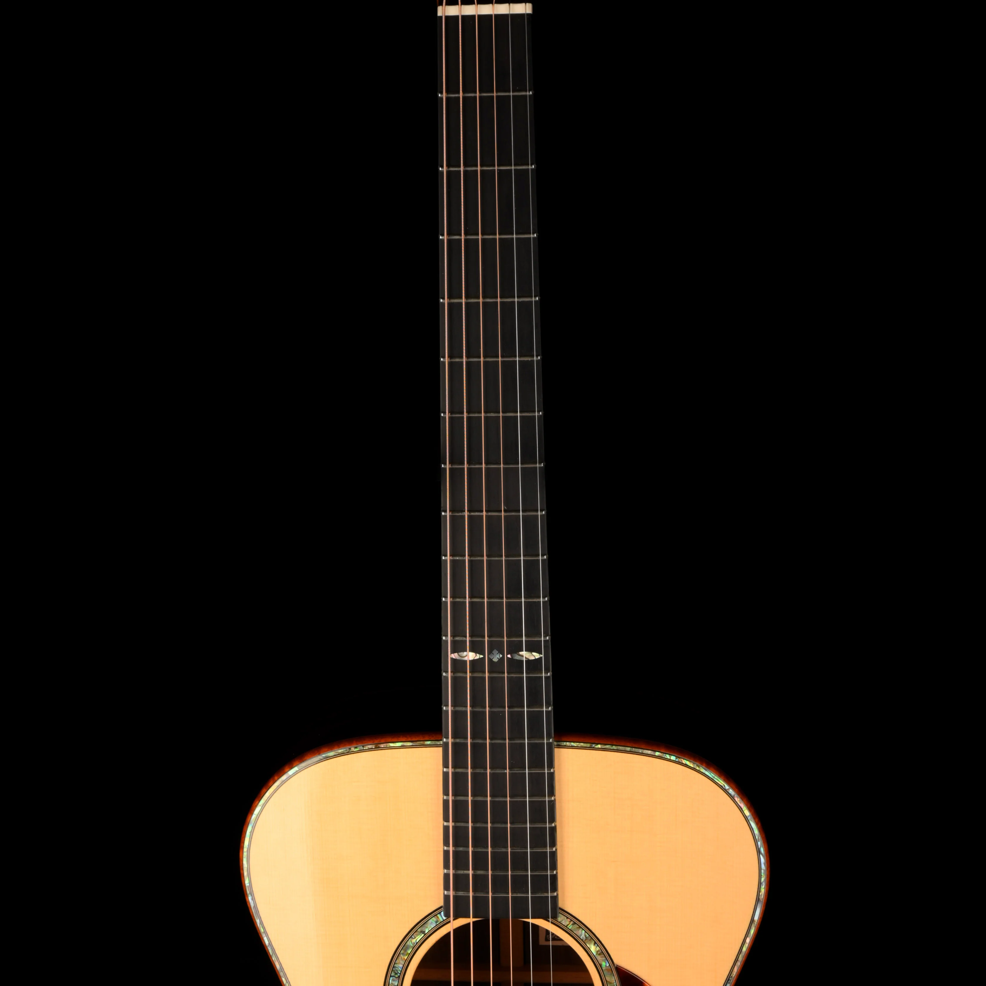 Pre Owned 2007 Don Musser OM Natural Acoustic Guitar With Case - Colin Hay Gear - Image 9