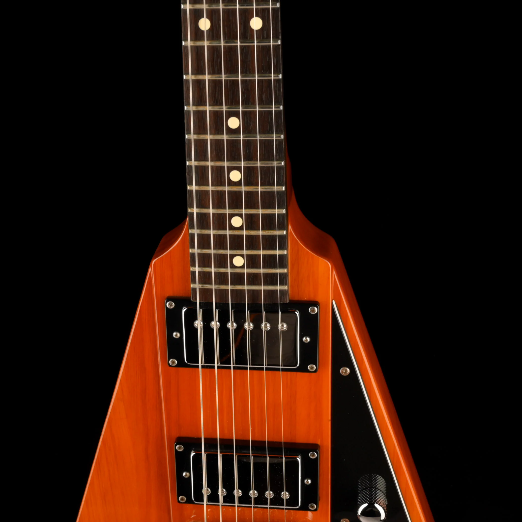 Pre Owned 2007 Reverend Volcano HB Rock Orange Electric Guitar With OHSC - Image 3