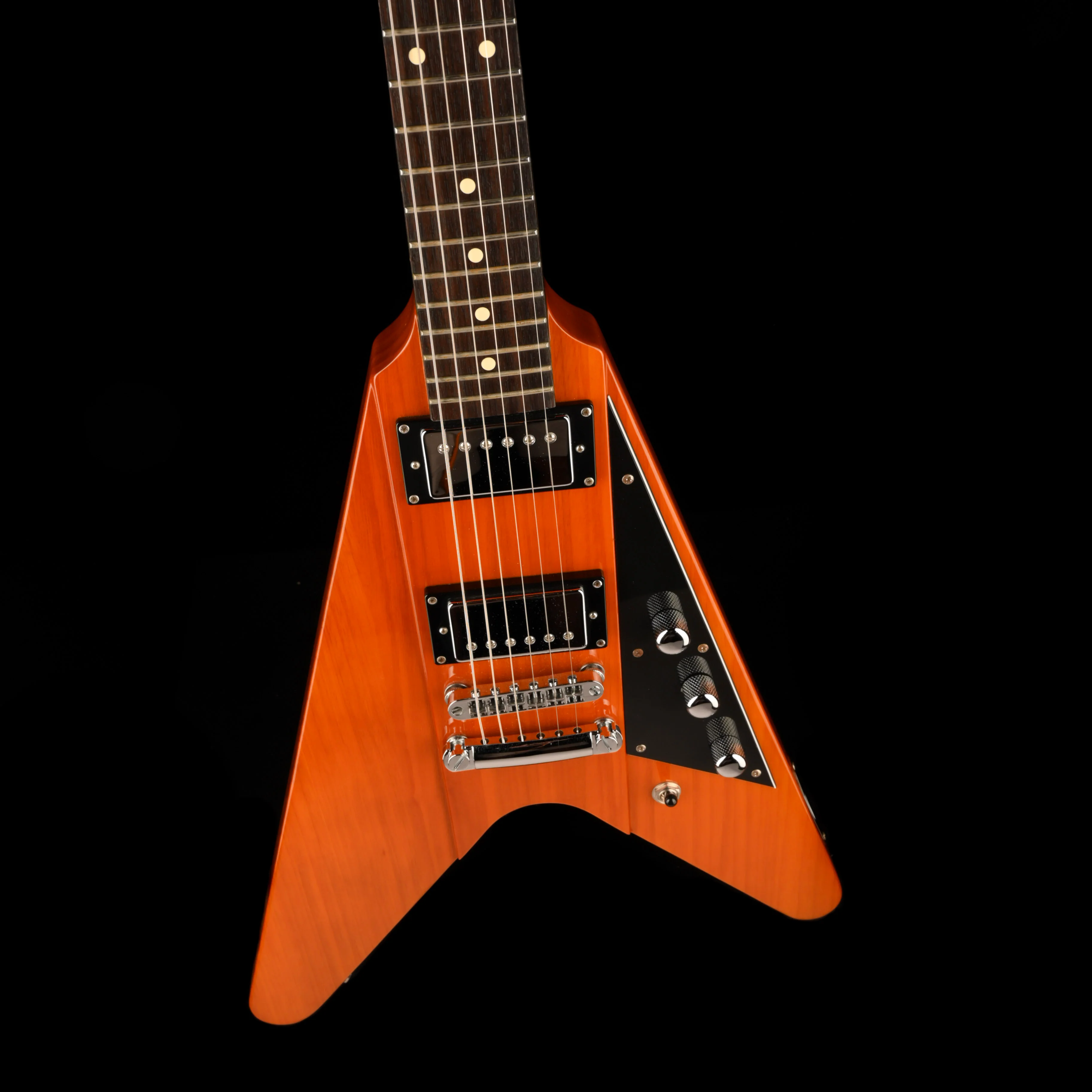 Pre Owned 2007 Reverend Volcano HB Rock Orange Electric Guitar With OHSC - Image 4