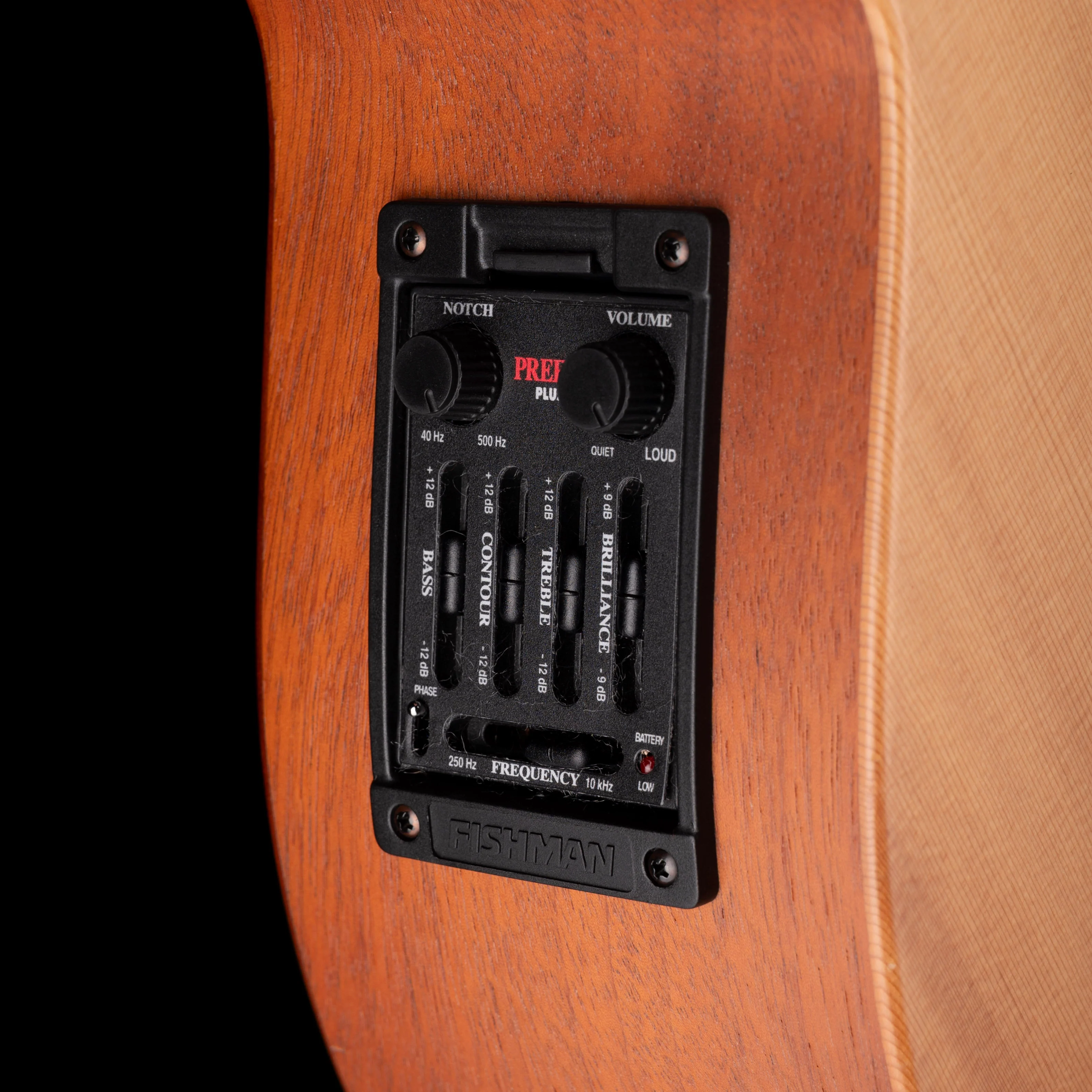 Pre Owned 2007 Tacoma Thunderhawk BM6C Baritone Acoustic Electric Guitar Natural With OHSC - Image 5