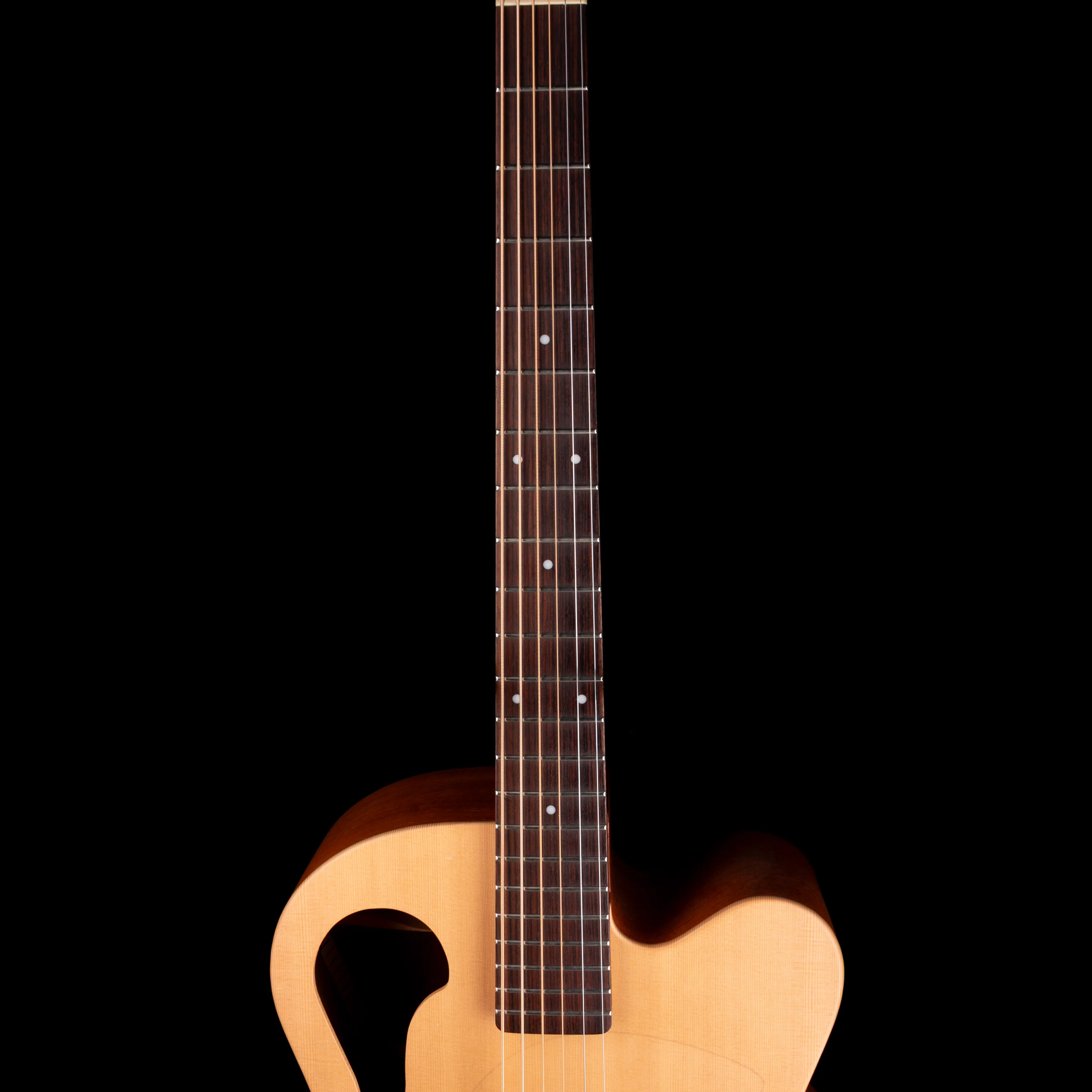 Pre Owned 2007 Tacoma Thunderhawk BM6C Baritone Acoustic Electric Guitar Natural With OHSC - Image 6