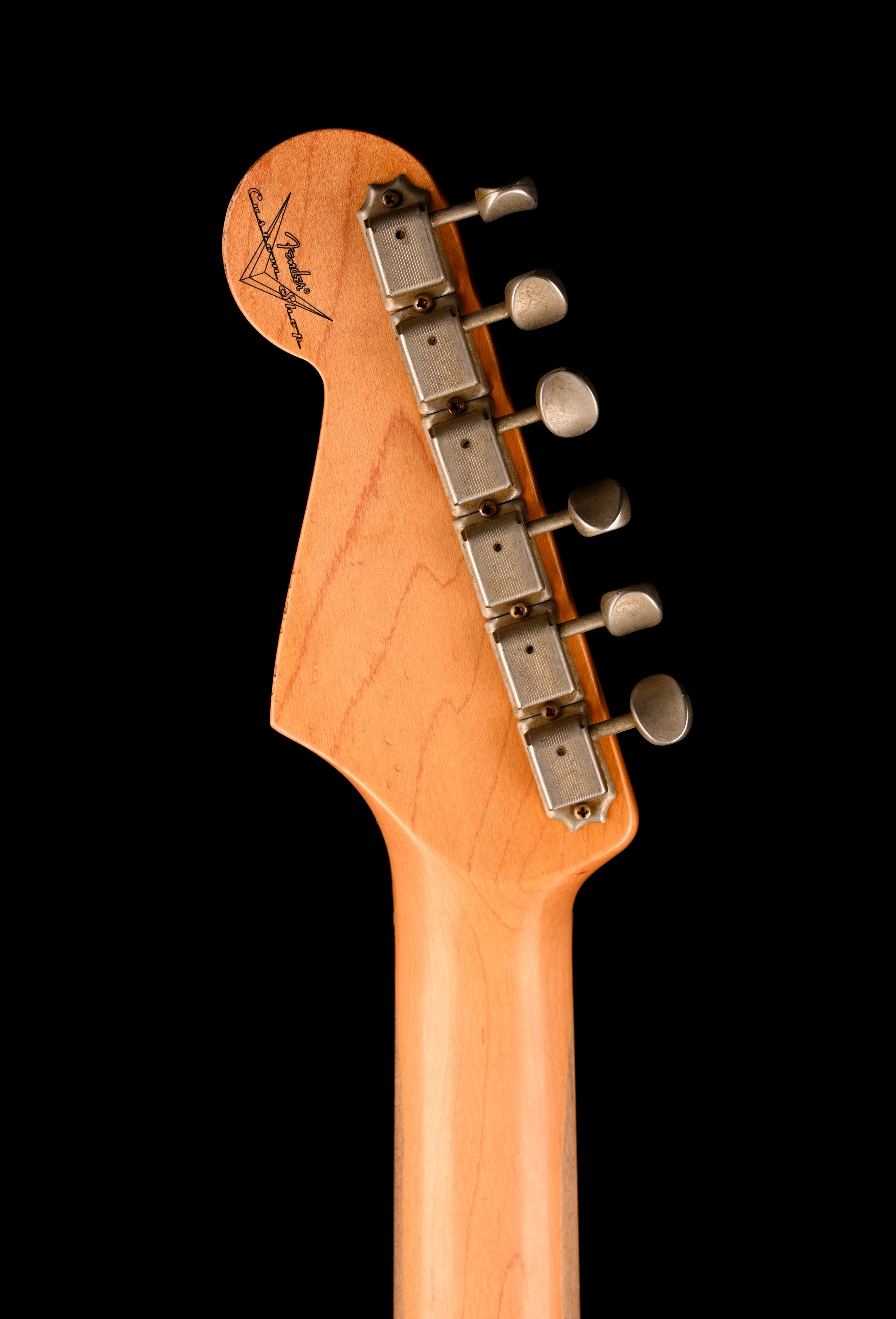 Pre Owned 2008 Fender Custom Shop 1960 Stratocaster Relic Daphne Blue With Case - Image 17