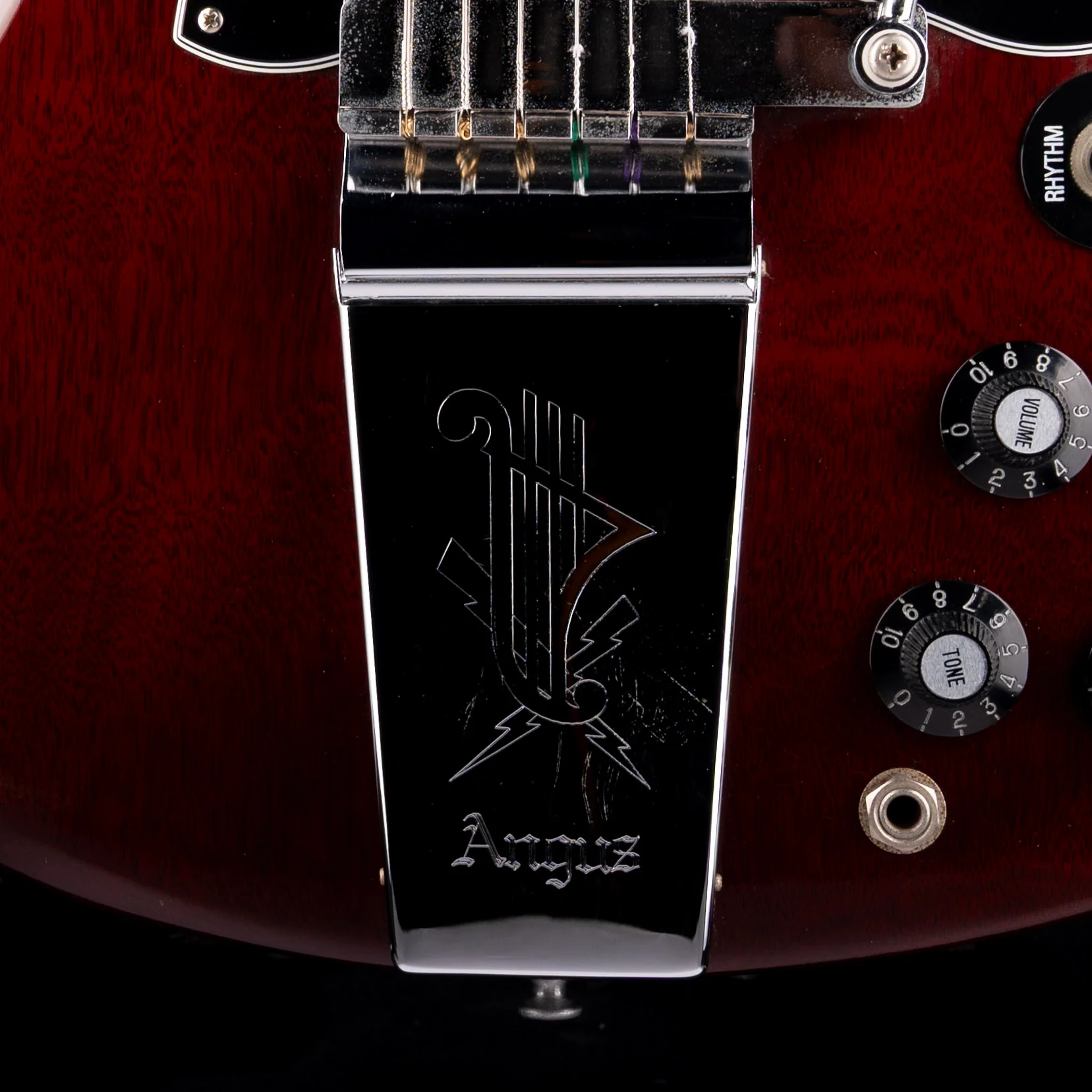 Pre-Owned 2008 Gibson Angus Young Signature SG AGed Cherry With OHSC - Image 5