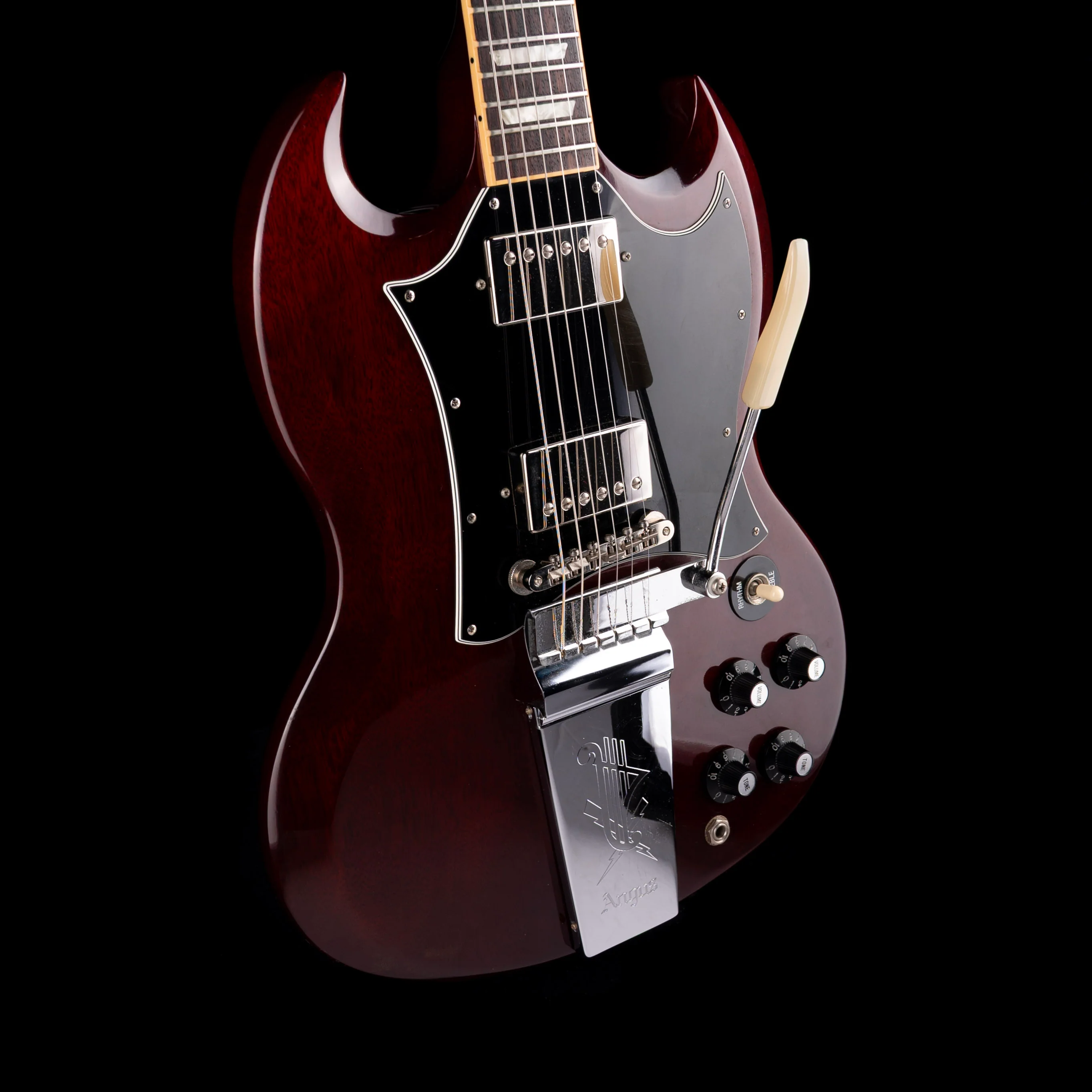 Pre-Owned 2008 Gibson Angus Young Signature SG AGed Cherry With OHSC - Image 7