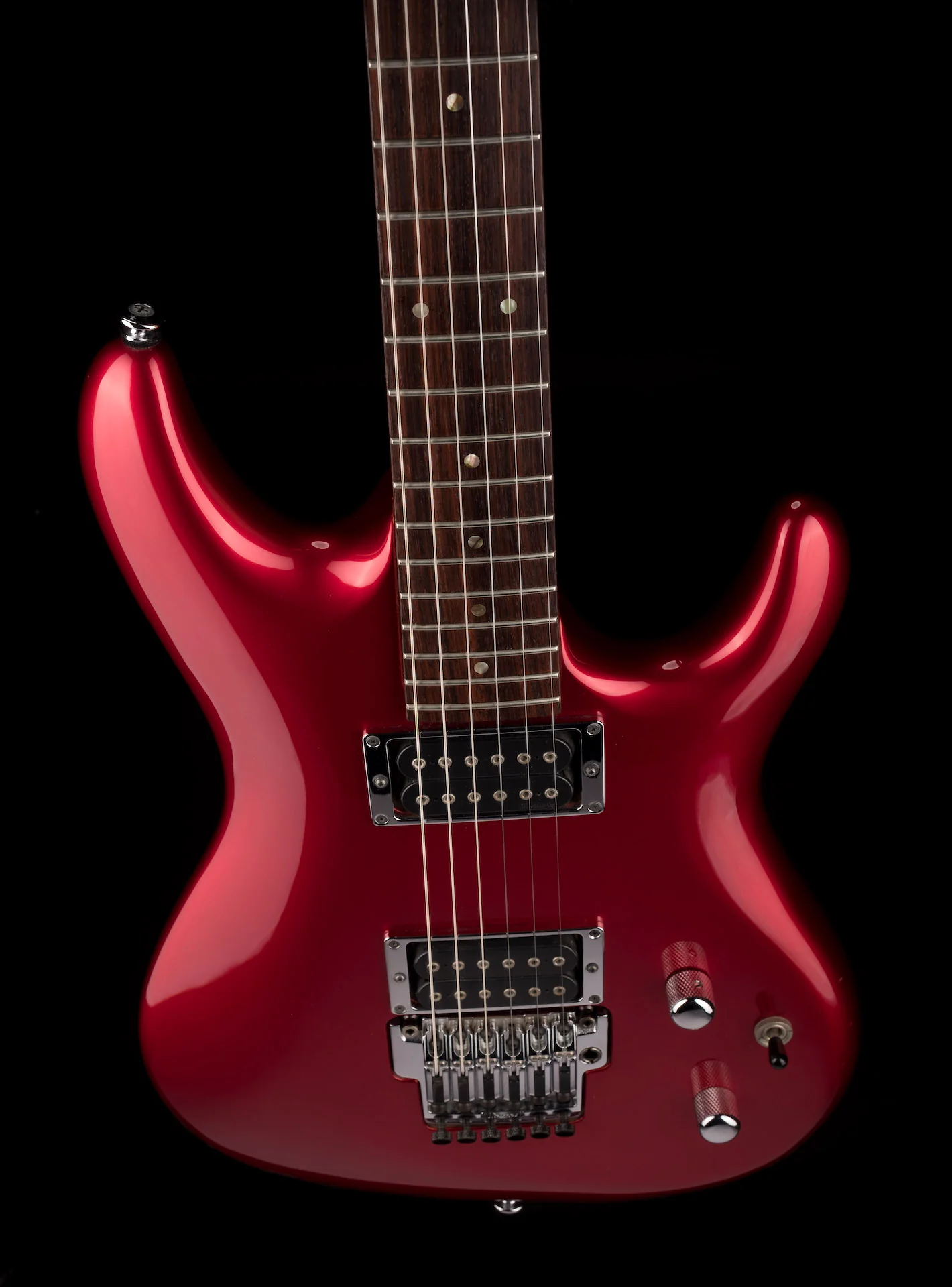 Pre Owned 2008 Ibanez JS1200 Joe Satriani SignatureCandy Apple Red With OHSC - Image 4