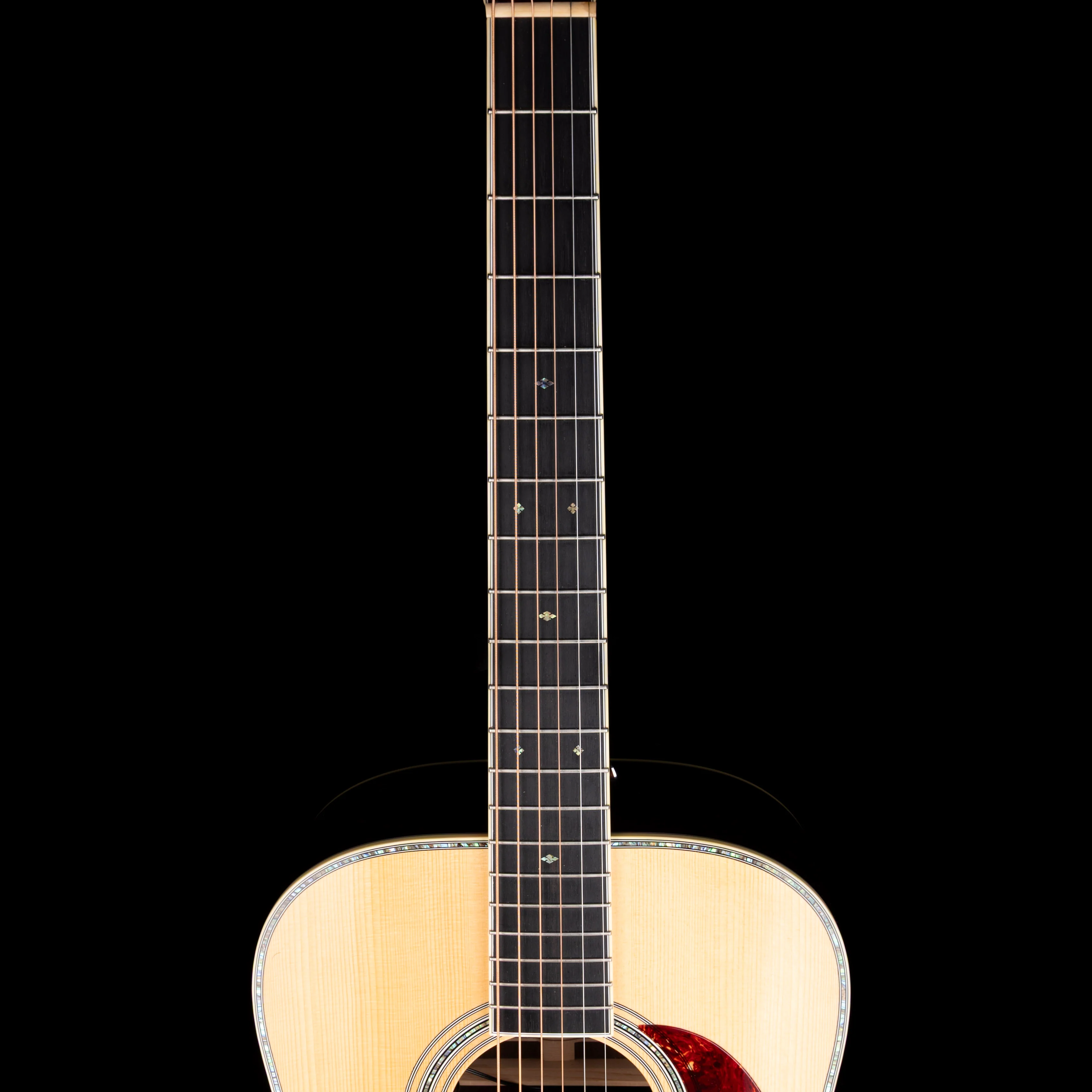 Pre Owned 2009 M.J. Franks Dreadnaught Adirondack-Brazilian Acoustic-Electric Guitar With OHSC - Image 9