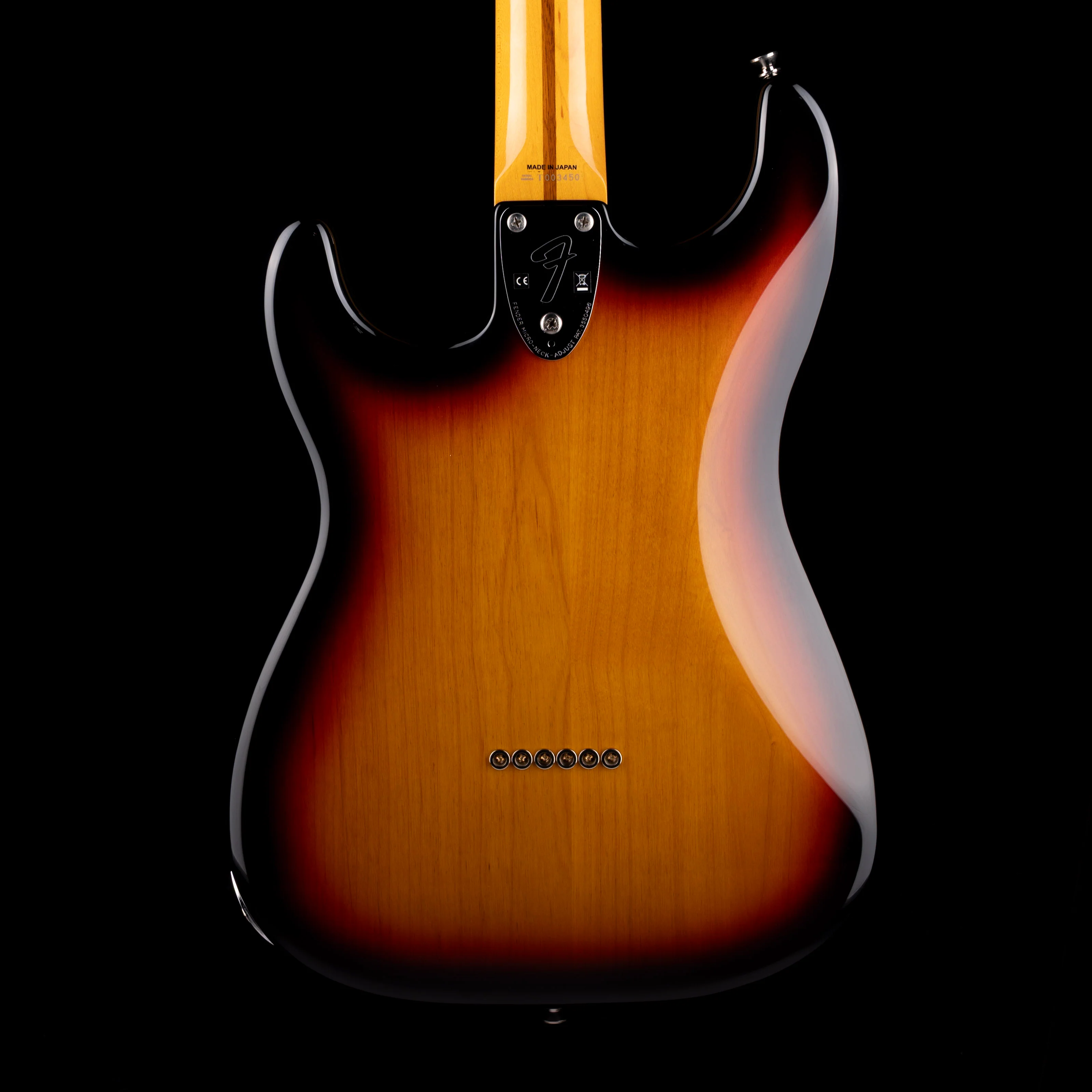 Pre-Owned 2011 Fender Made In Japan ‘72 Pawnshop Strat Thinline 3-Tone Sunburst With Gig Bag - Image 8