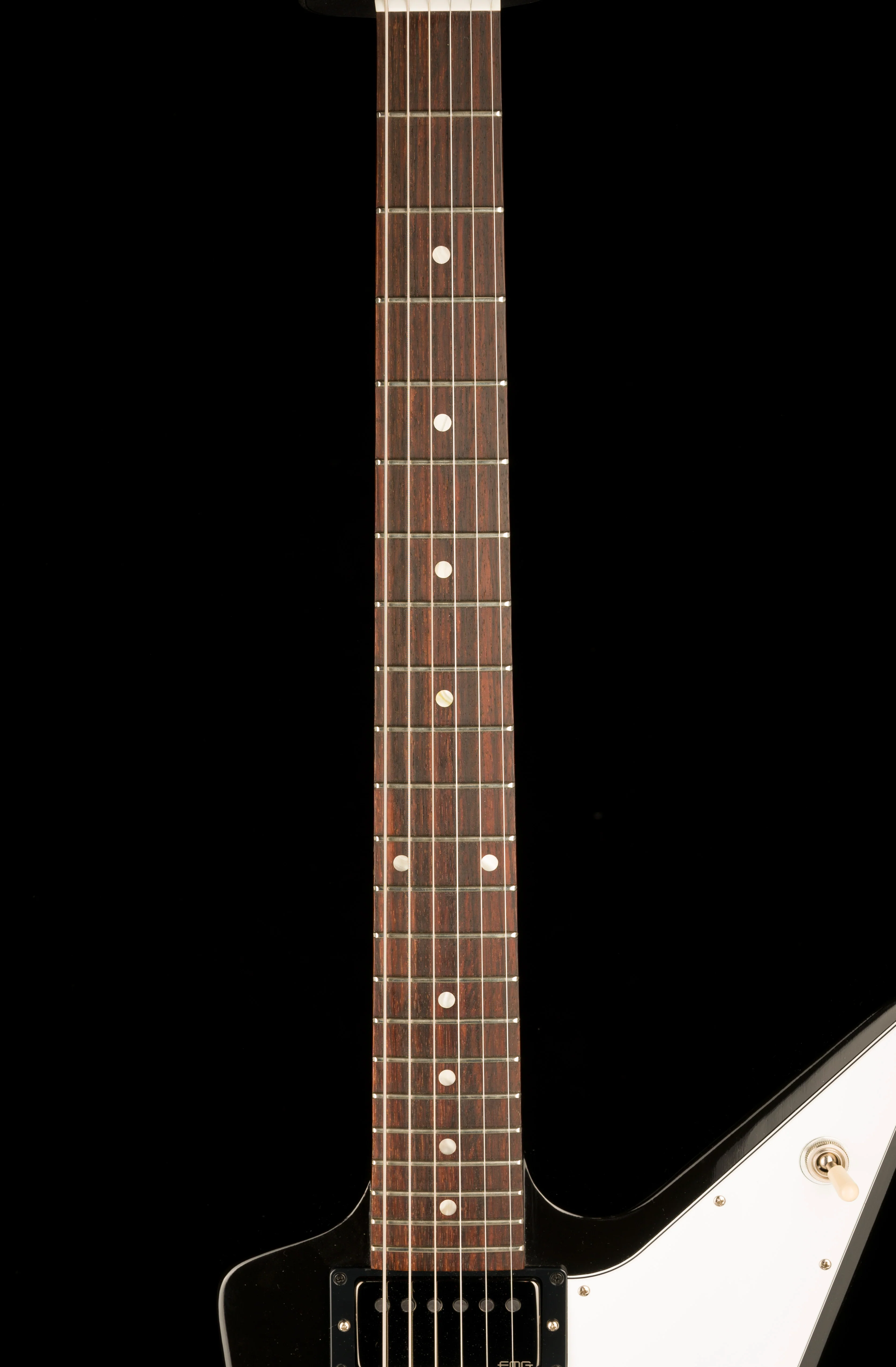Pre Owned 2011 Gibson Explorer with EMG James Hatfield JH Set Pickups Ebony With OHSC - Image 11