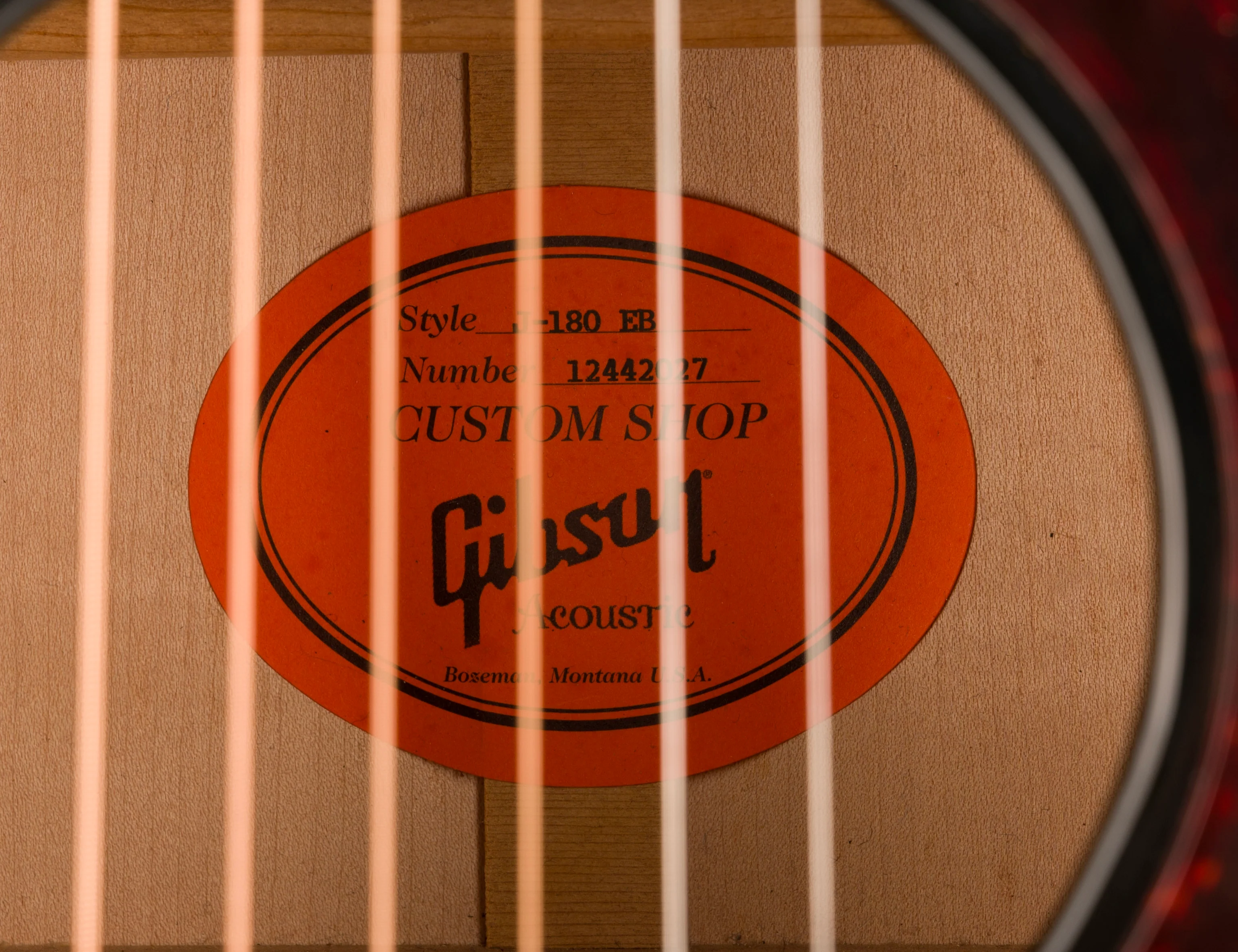 Pre Owned 2012 Gibson J-180-EB Everly Brothers Acoustic Guitar With OHSC - Image 9