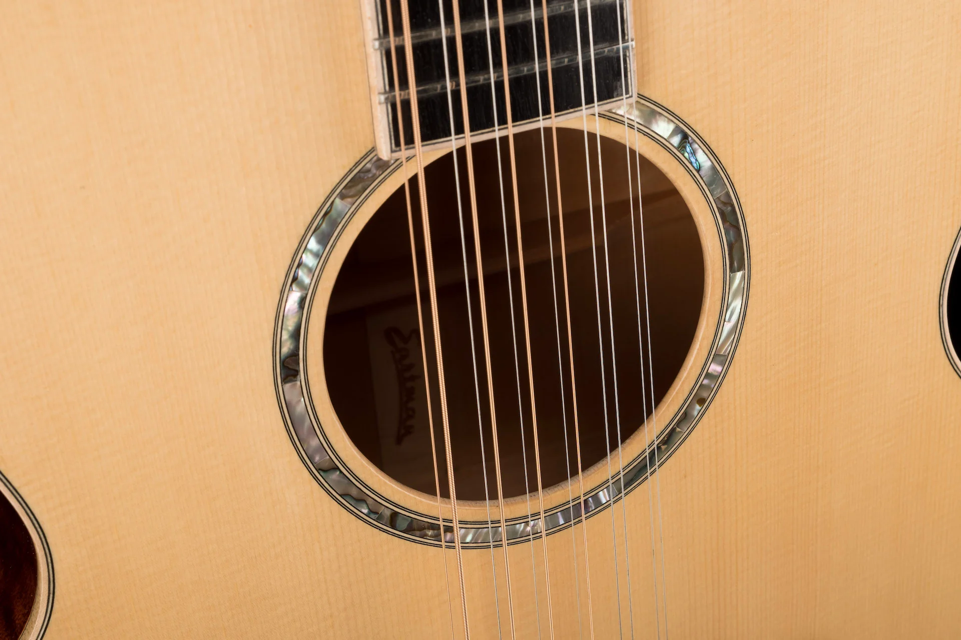 Pre Owned 2013 Eastman AC630CE-12 Natural 12-String With HSC - Jeffrey Foskett Collection - Image 7