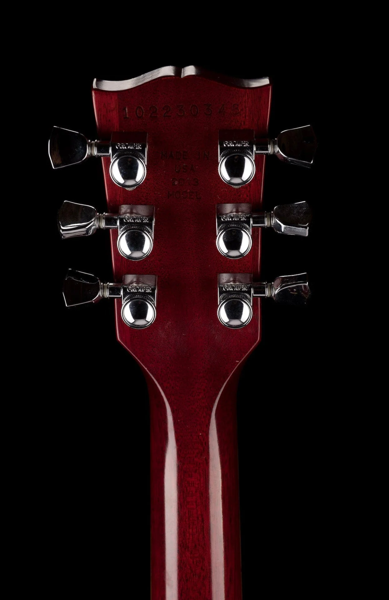 Pre Owned 2013 Gibson Les Paul Traditional Pro II Wine Red With OHSC - Image 16