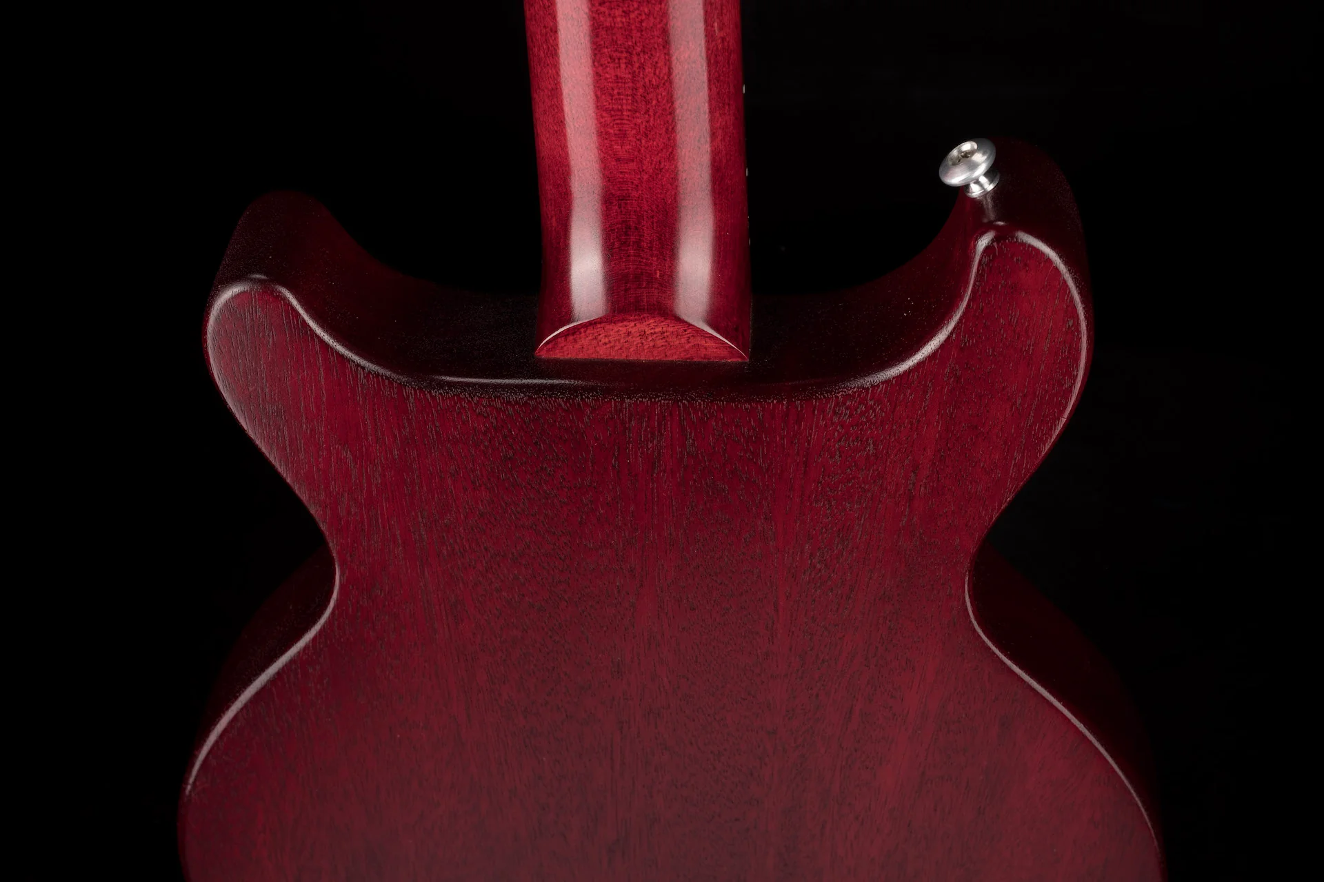Pre Owned 2014 Gibson Double Cut DC Les Paul Junior Worn Cherry With Gig Bag - Image 13