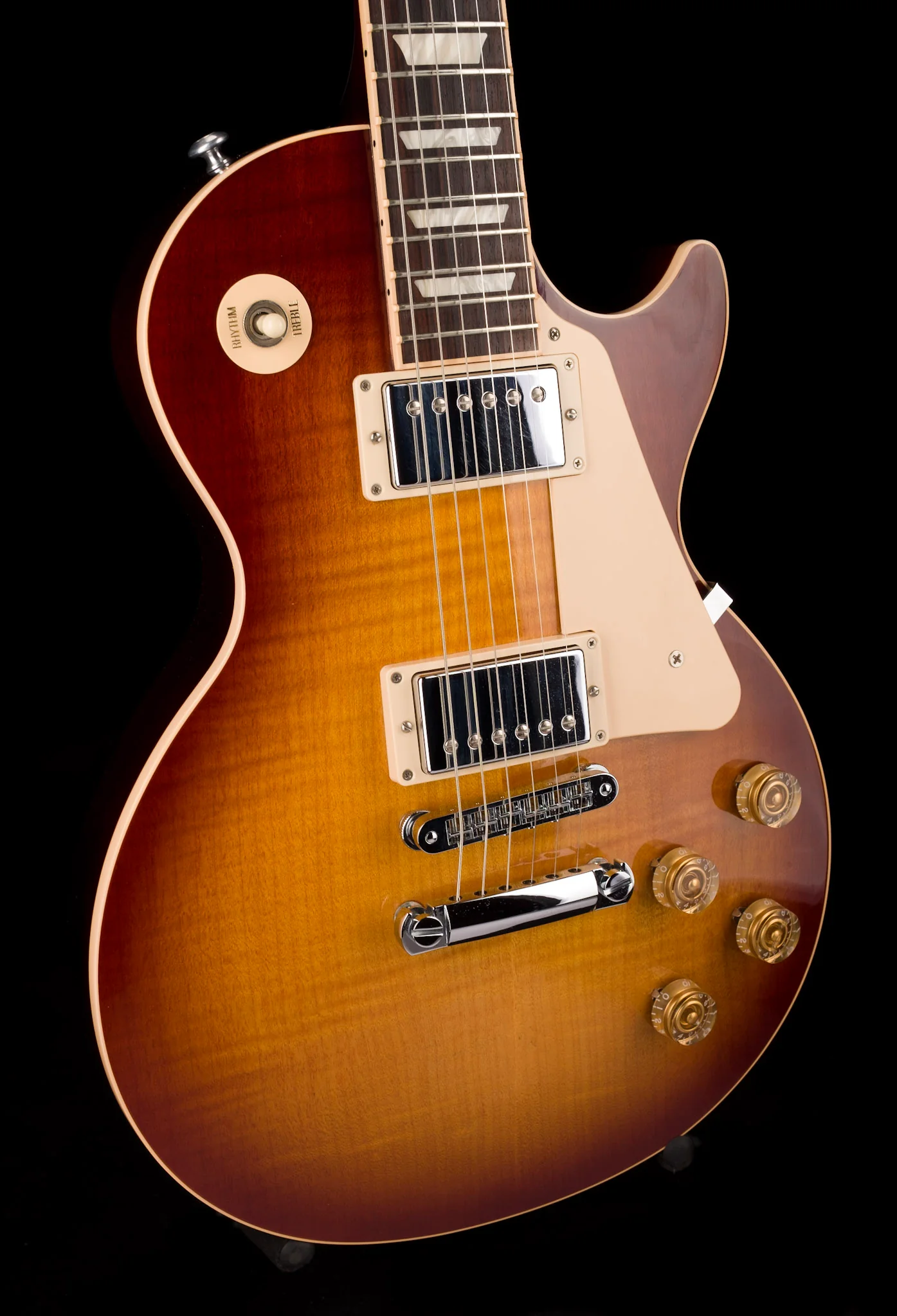 Pre Owned 2014 Gibson Les Paul Traditional 120th Anniversary Heritage Sunburst With OHSC - Image 11