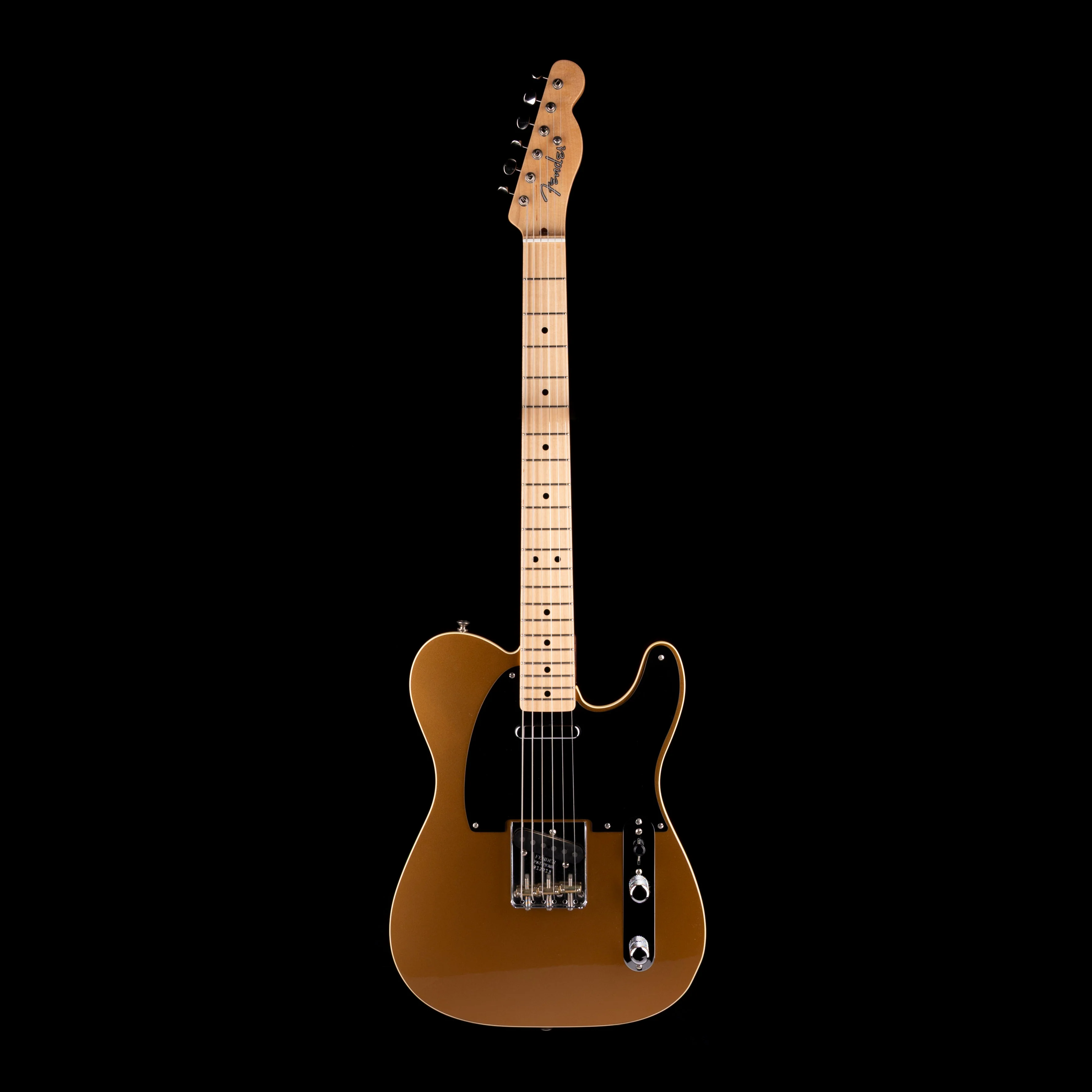 Pre Owned 2015 Fender Custom Shop Telecaster Two-Tone NOS Aztec Gold With OHSC - Image 2