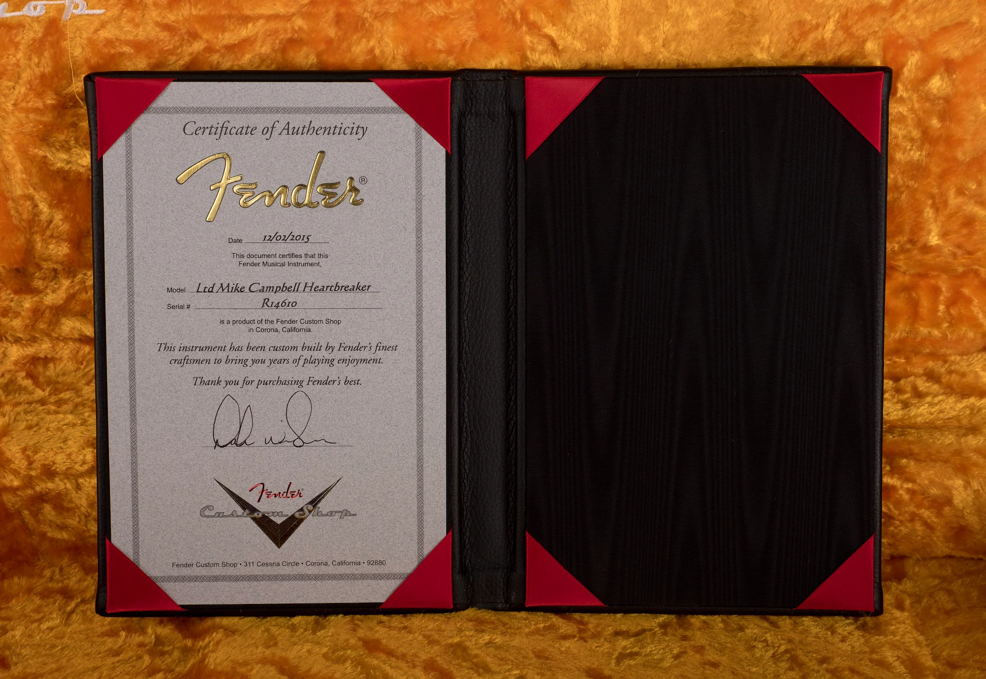 Pre Owned '15 Fender Custom Shop Limited Edition Mike Campbell Heartbreaker Masterbuilt Dale Wilson Broadcaster - Image 23